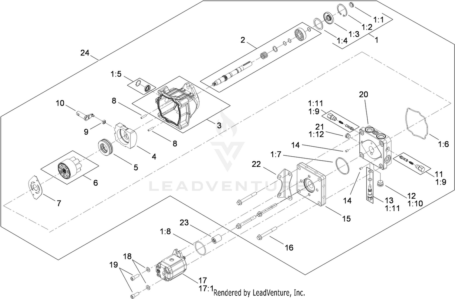Hydrostat Pump Assembly No. 115-4700