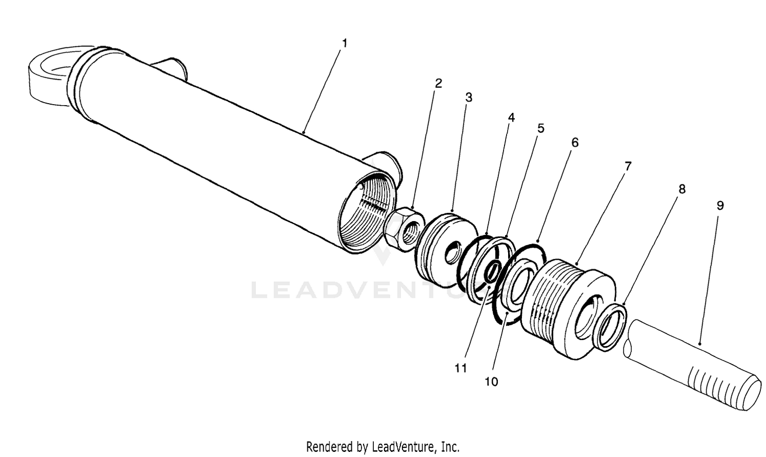 Hydraulic Cylinder No. 92-6585 (model No. 30450)