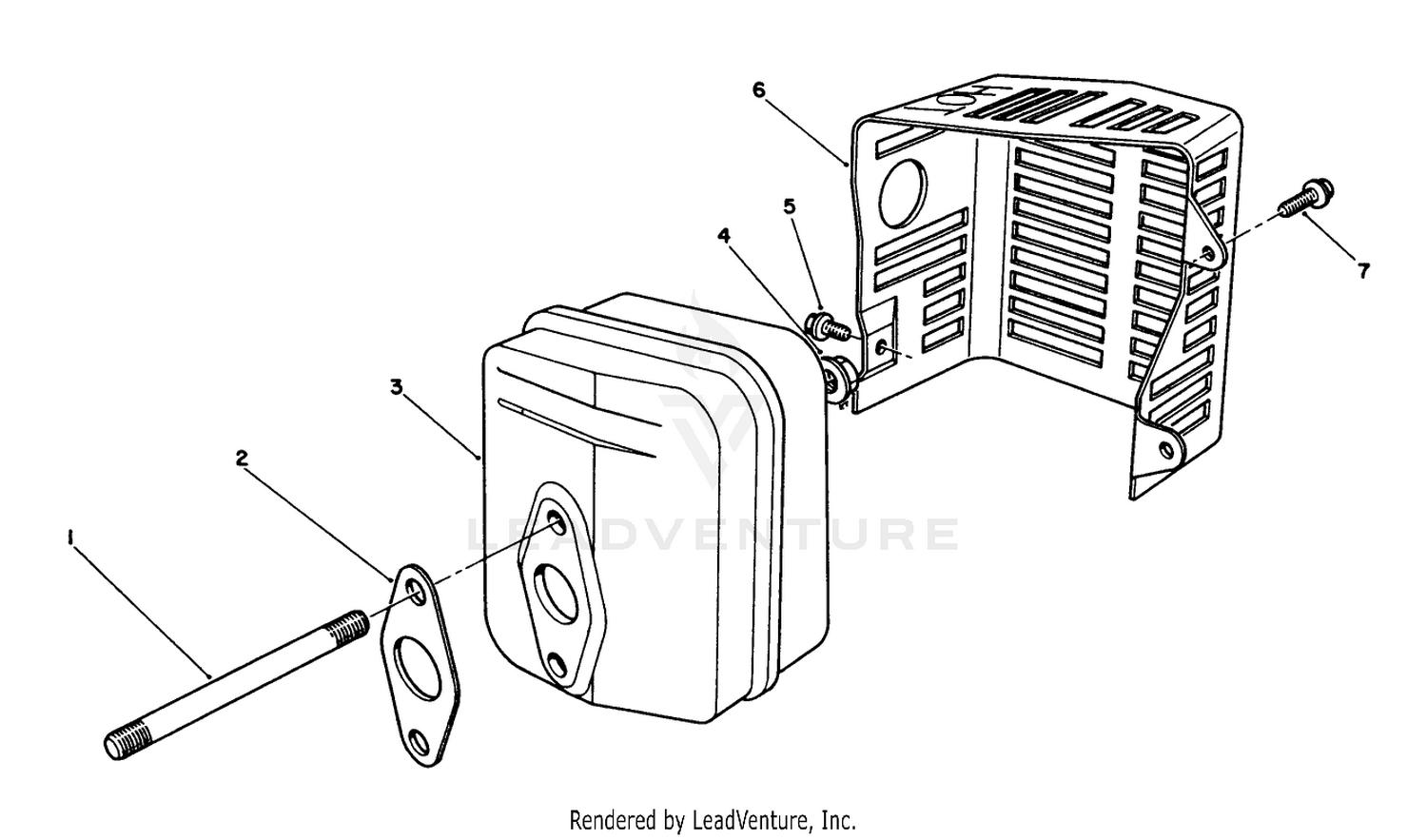 Muffler Assembly (engine No. Vmj7)
