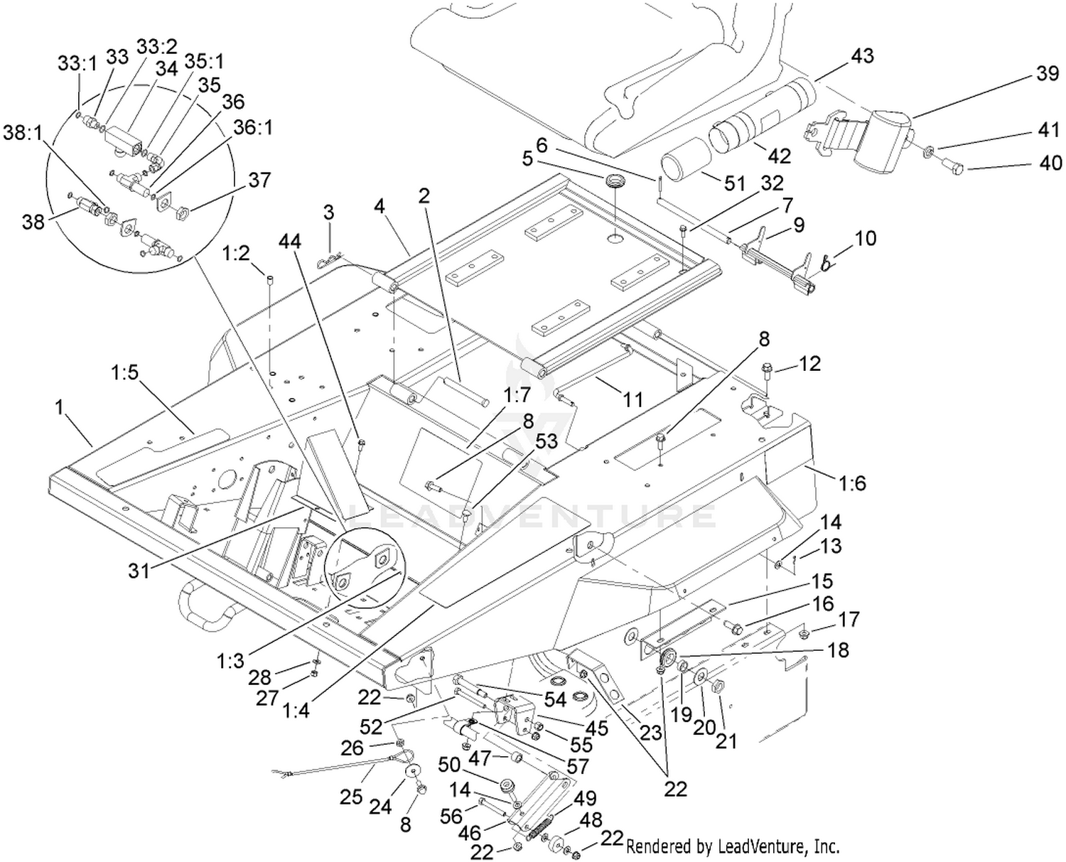 Platform and Seat Base Assembly