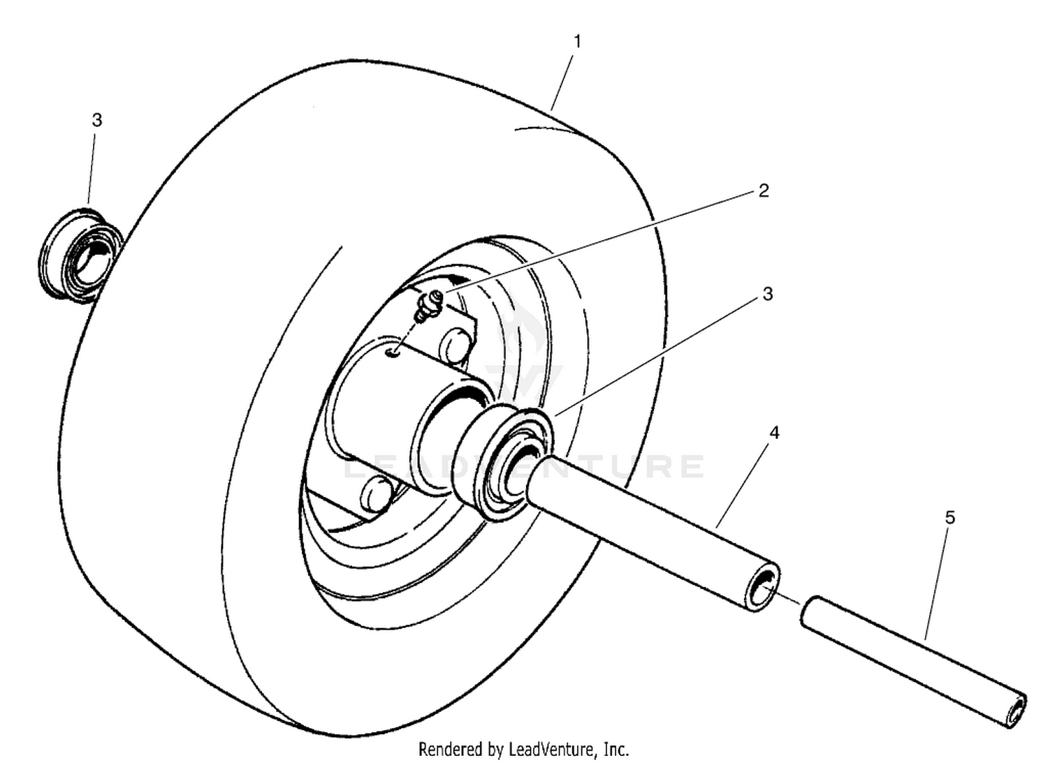 10" Segmented Front Caster Wheel (optional)