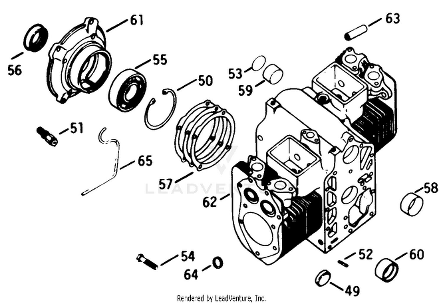 Engine Model No. K582qs Type No. Ps-36315 Crankcase-Group 7