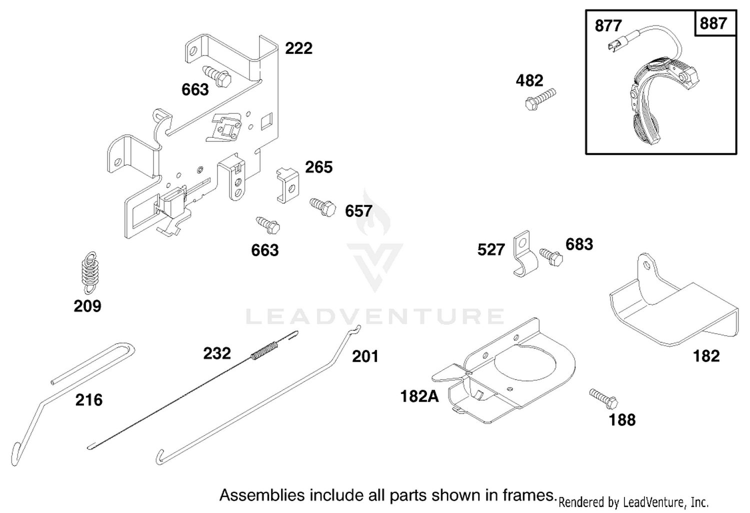 Engine Briggs  Stratton Model 28d707-0124-01 5