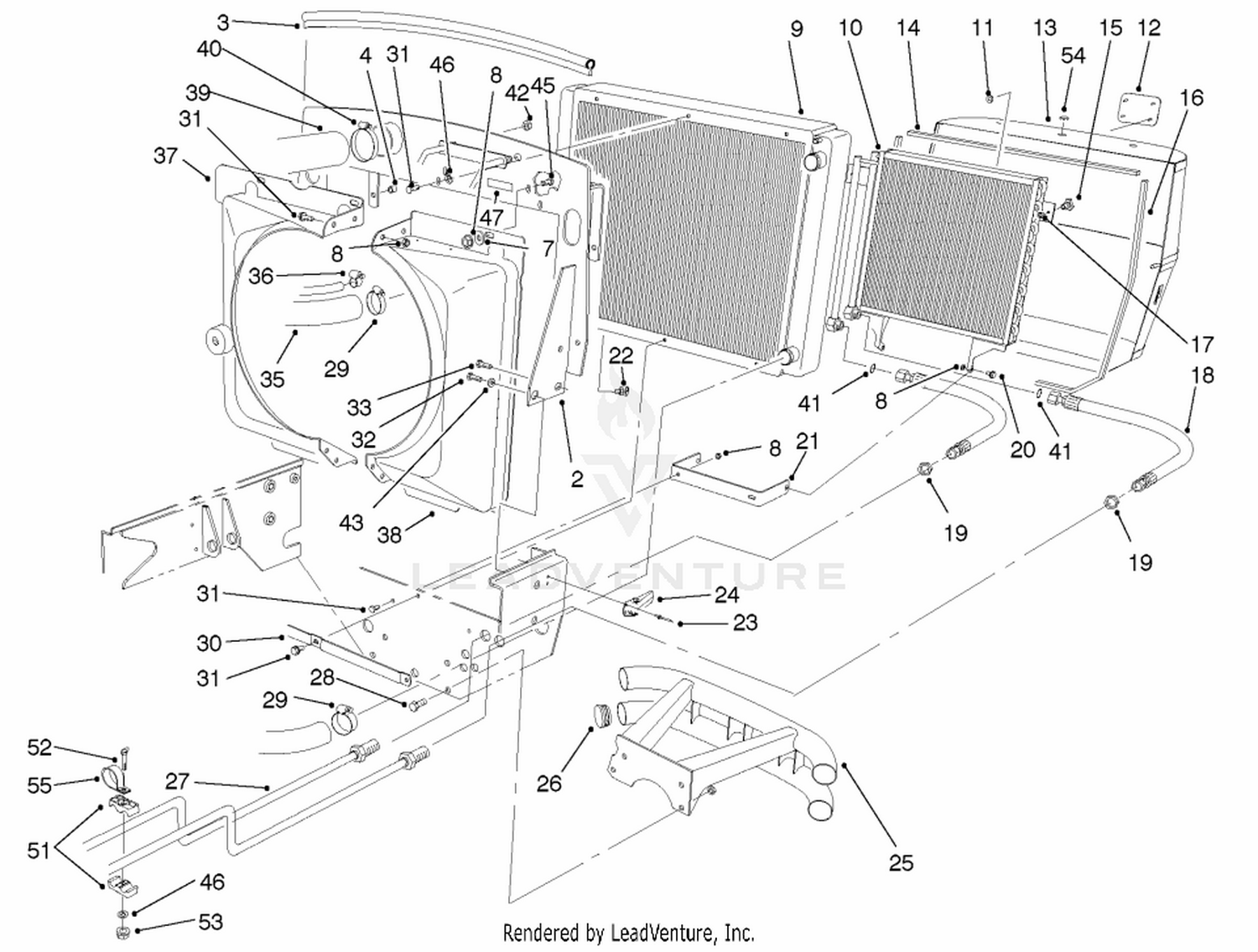 Radiator And Shroud Assembly