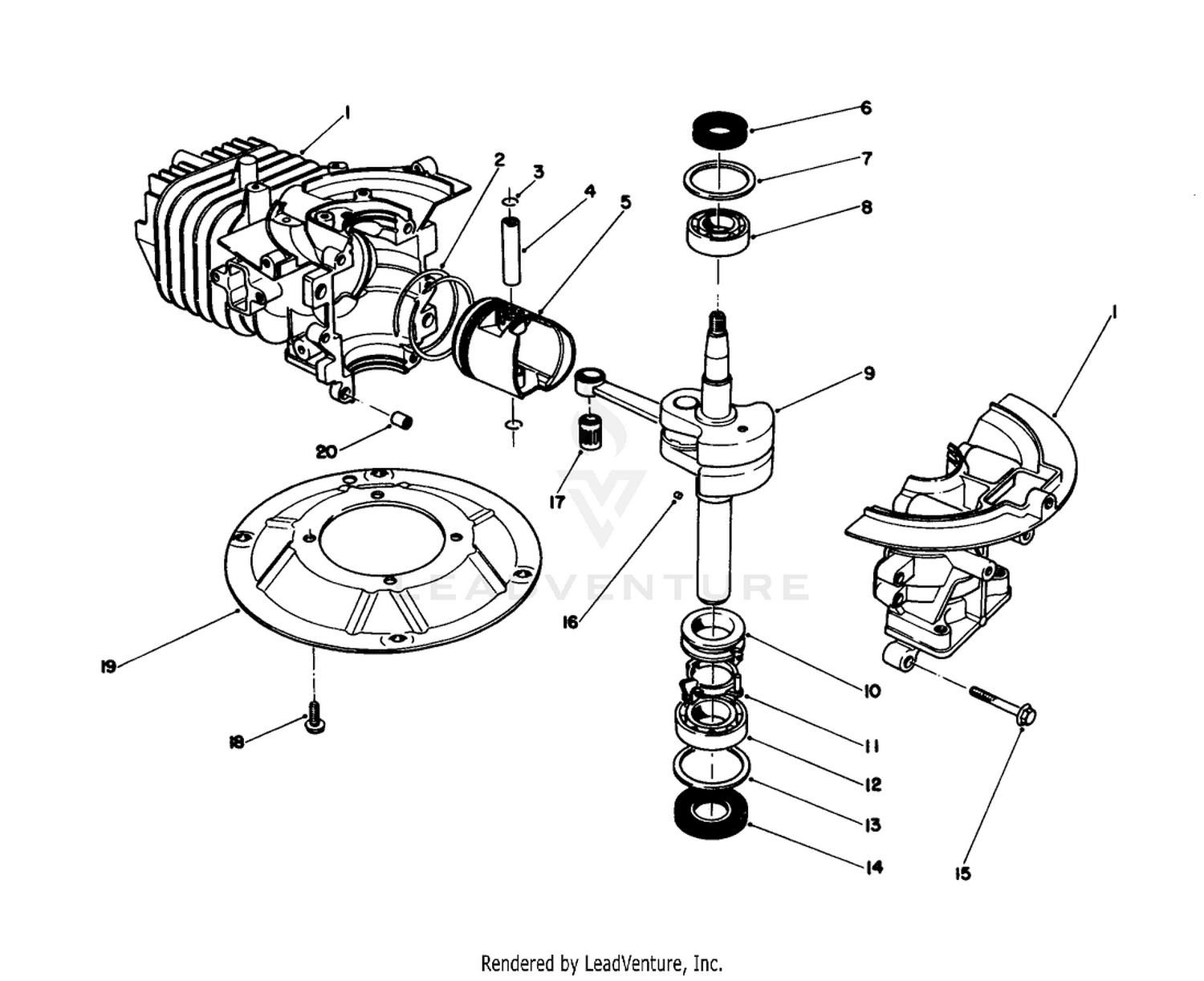 Crankshaft Assembly (engine No. 47ph7) (engine No. 47pg6)