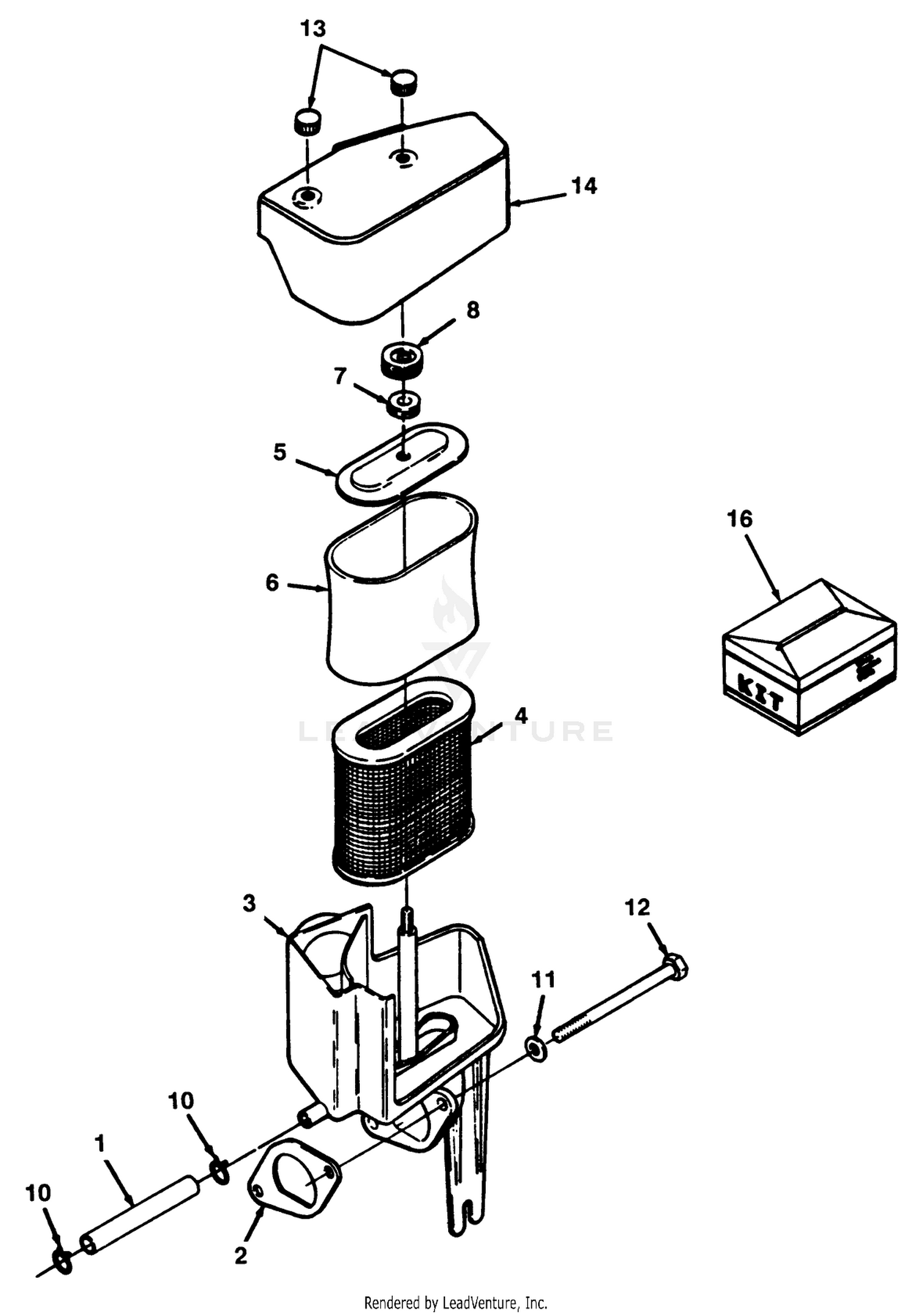 12hp Engine Air Cleaner Assembly