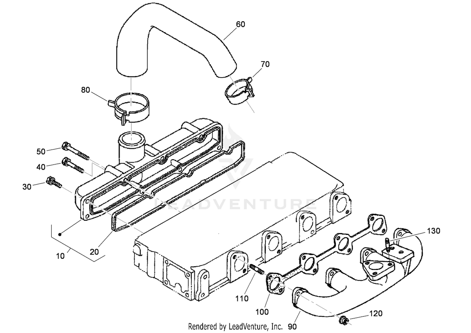 Inlet and Exhaust Manifold Assembly