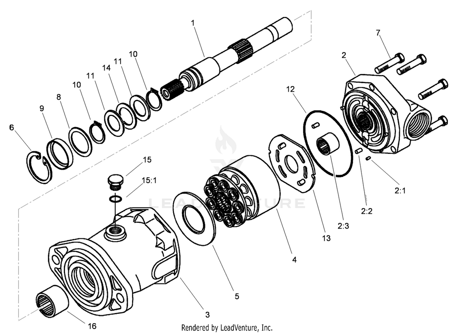 Piston Motor Assembly No. 105-1218