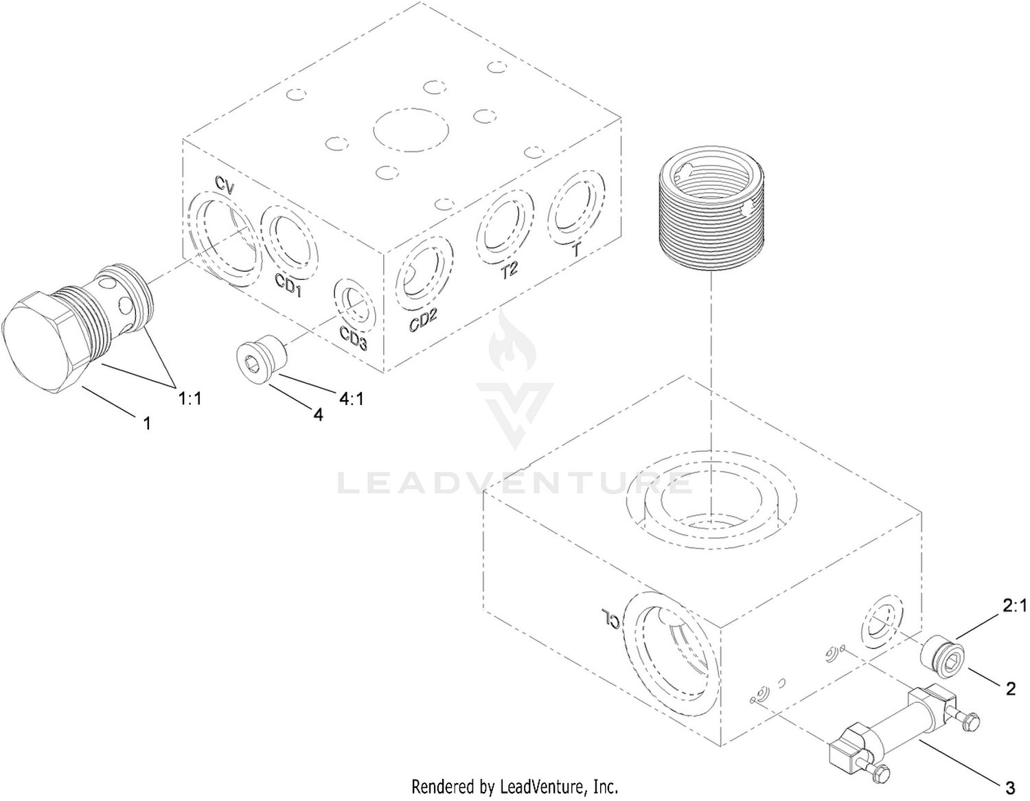 Hydraulic Filter Manifold Assembly No. 117-5463