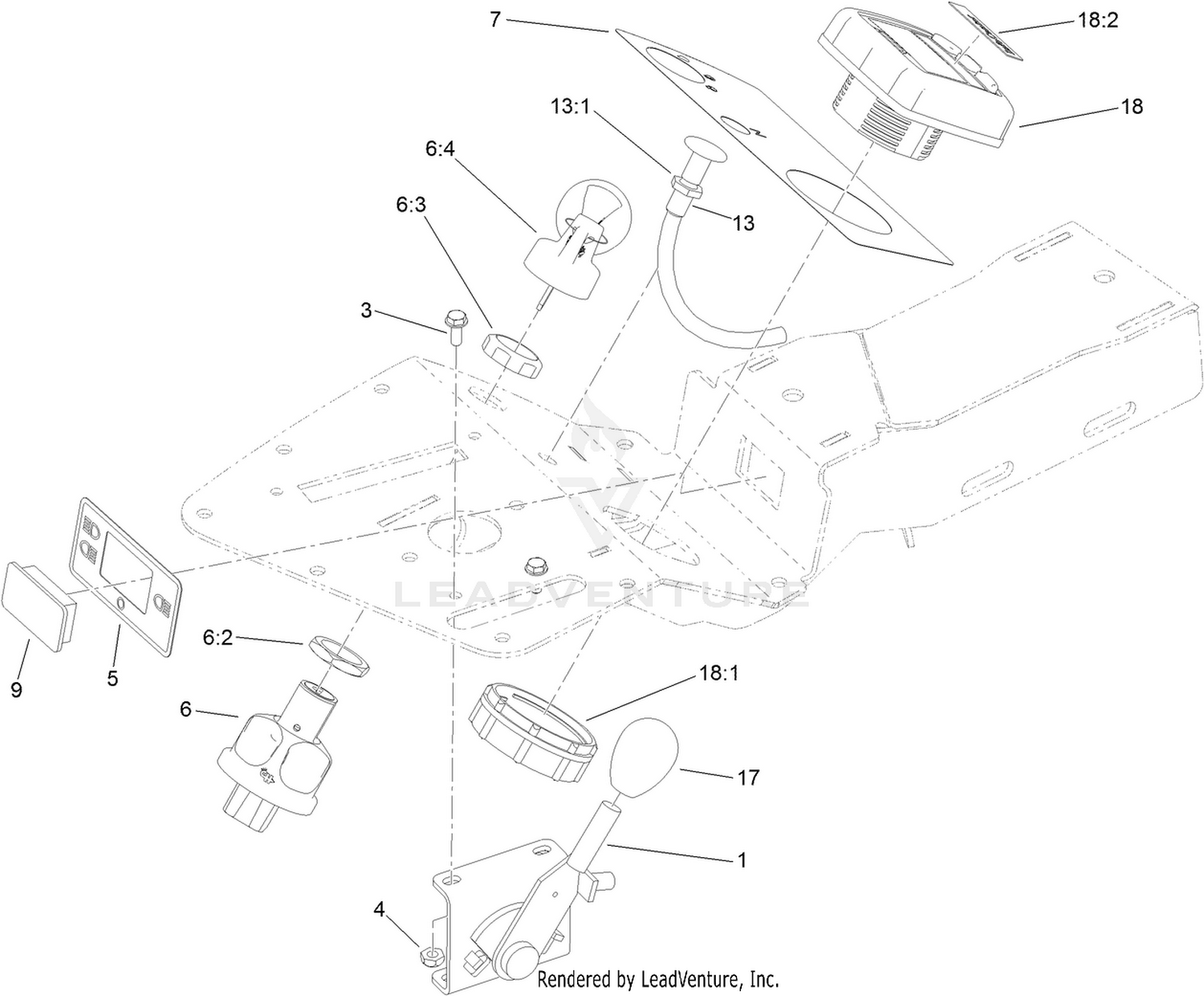Ignition, Throttle and Choke Control Assembly