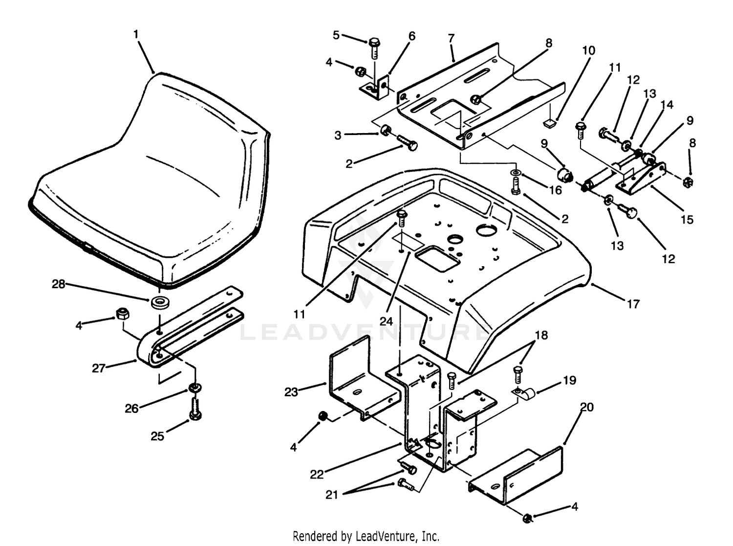 Fender And Seat Assembly