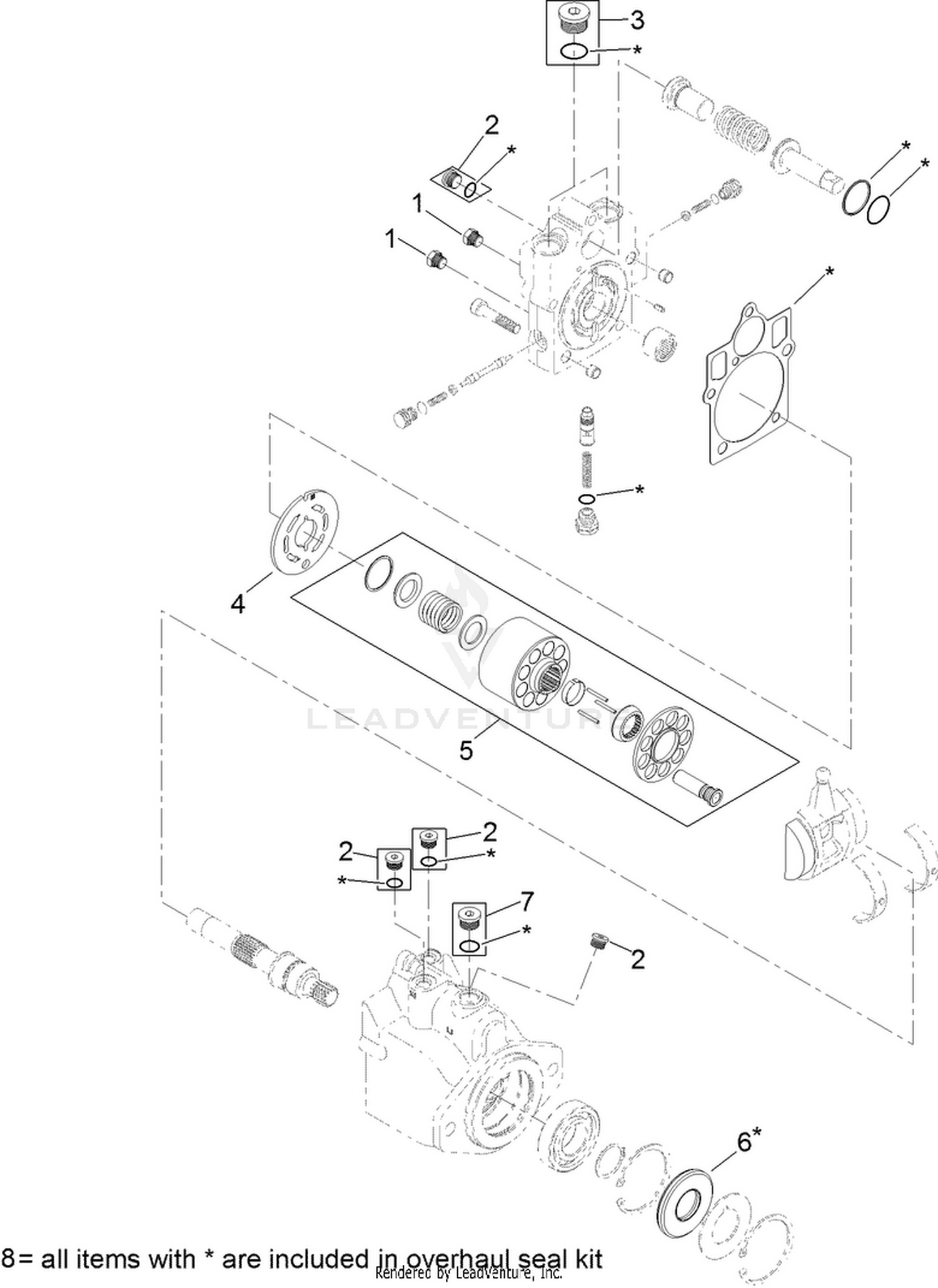 Piston Motor Assembly No. 121-3101
