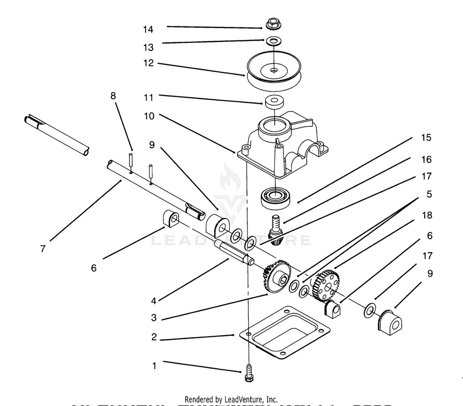 Gearcase Assembly No. 71-9600