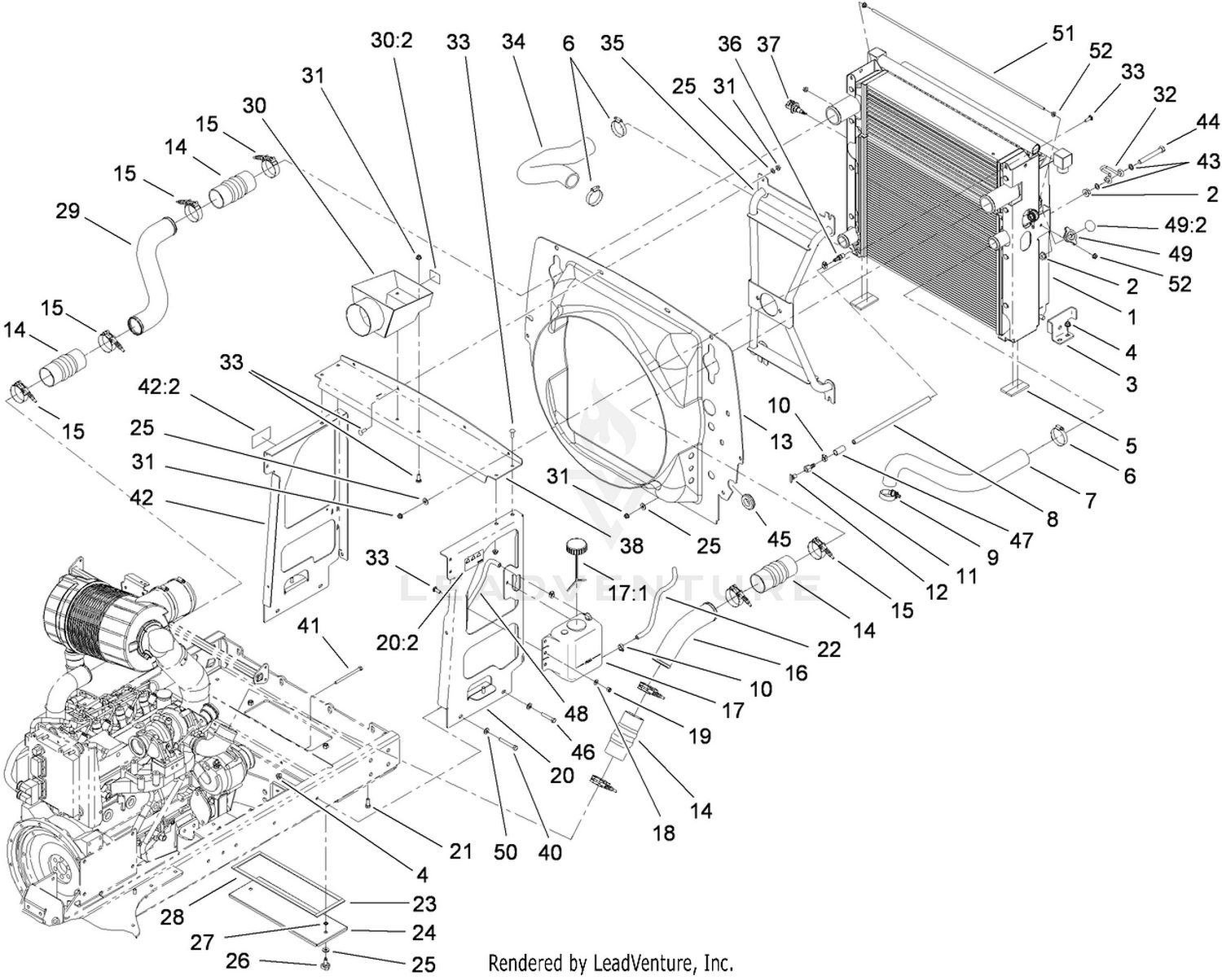 Radiator and Fan Shroud Assembly