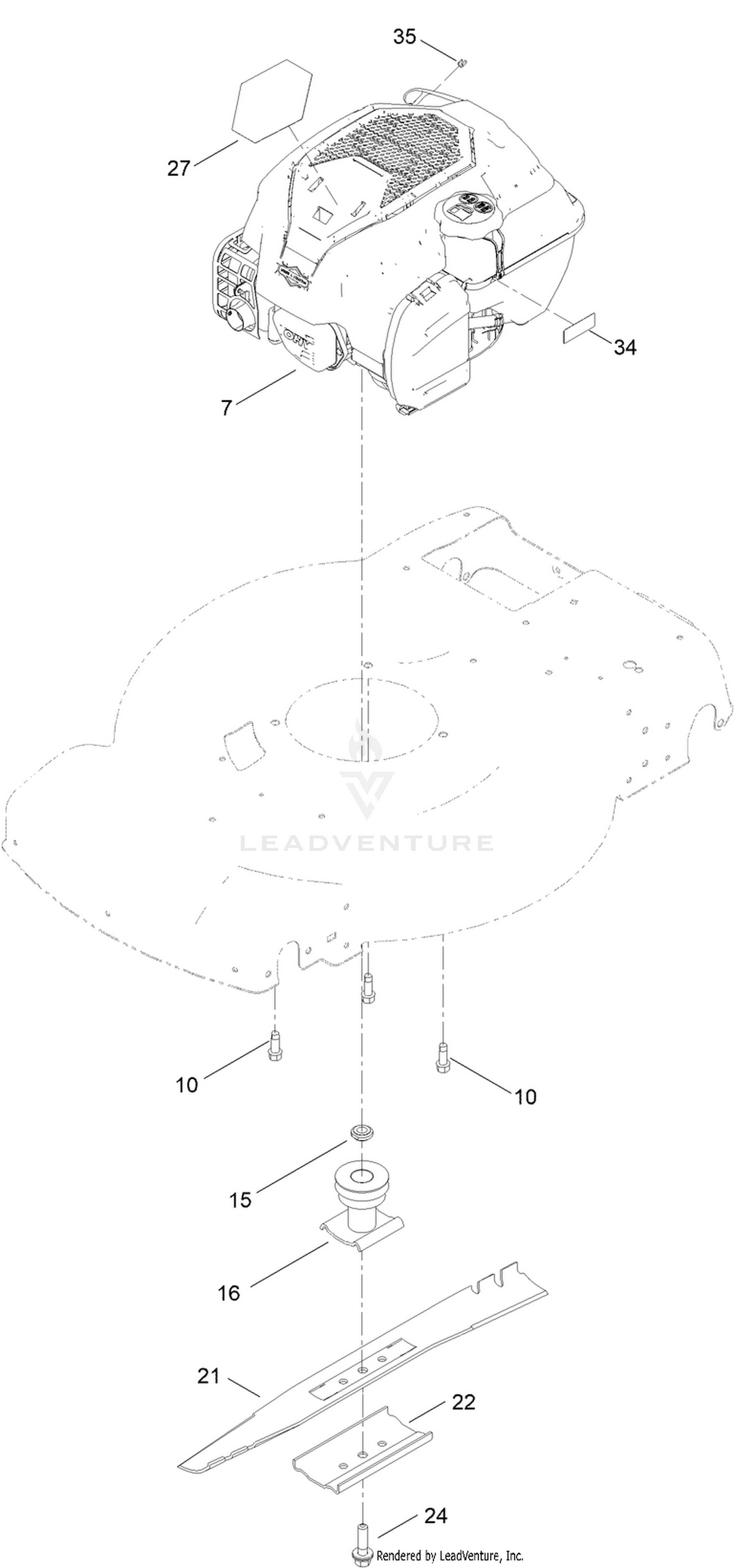 Engine and Blade Assembly