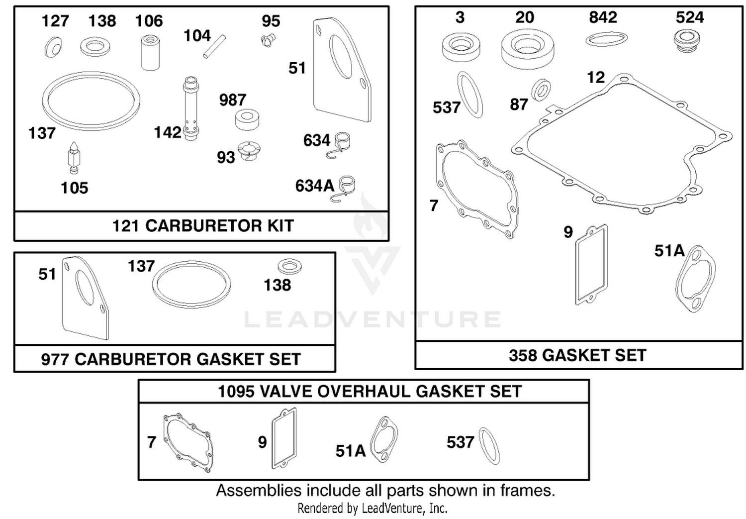 Engine Briggs  Stratton Model 284707-1148-E1 9