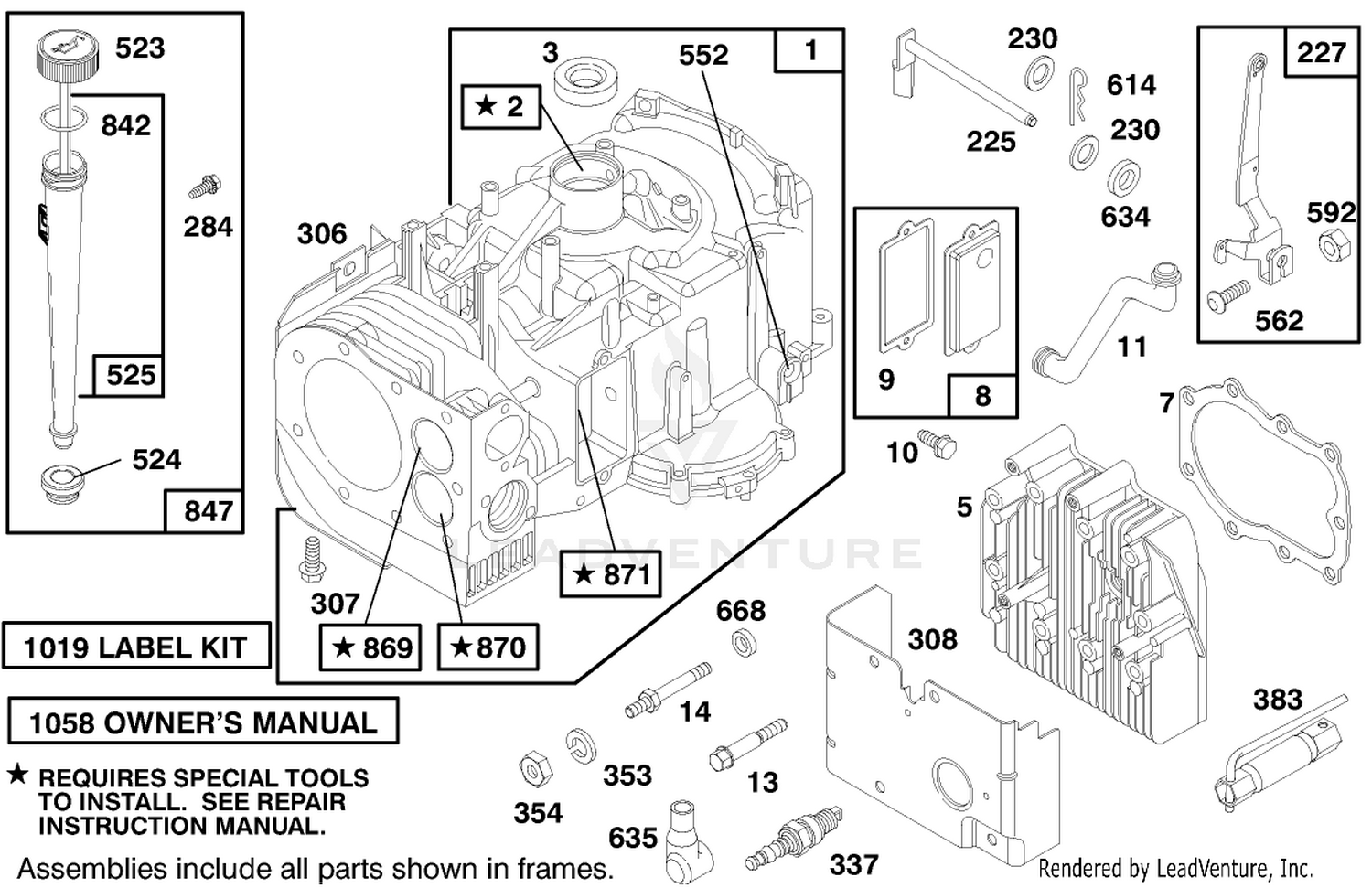 Engine Briggs  Stratton Model 28m707-0127-01