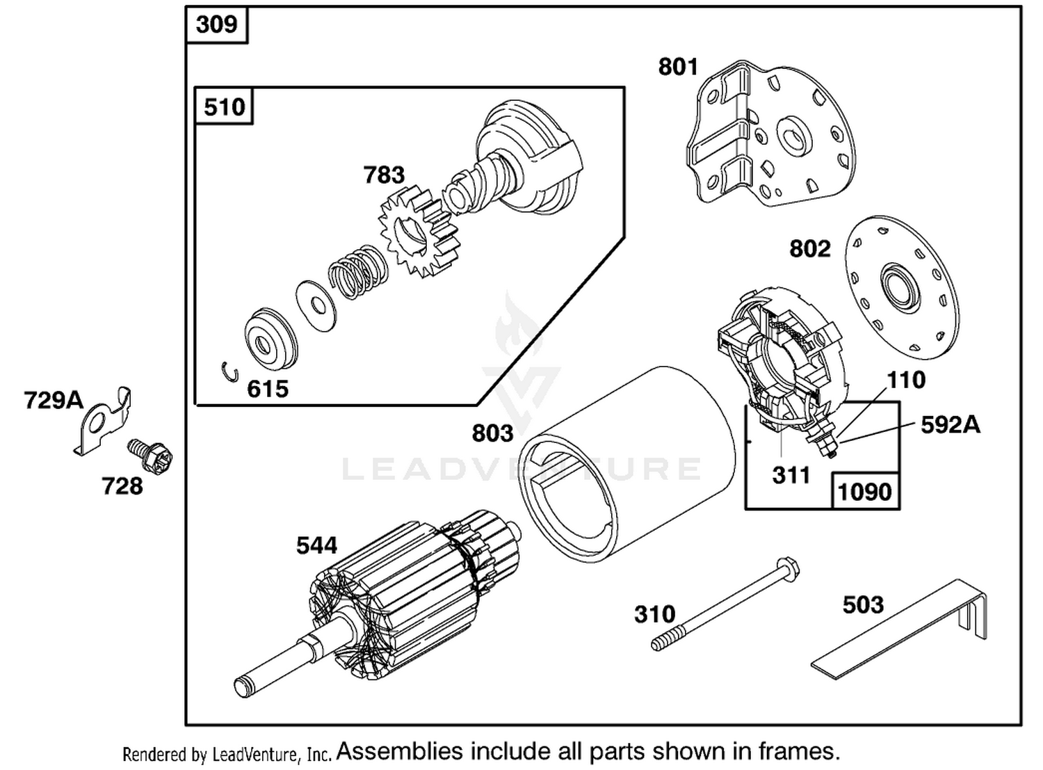 Engine Briggs  Stratton Model 28m707-1122-E1 8