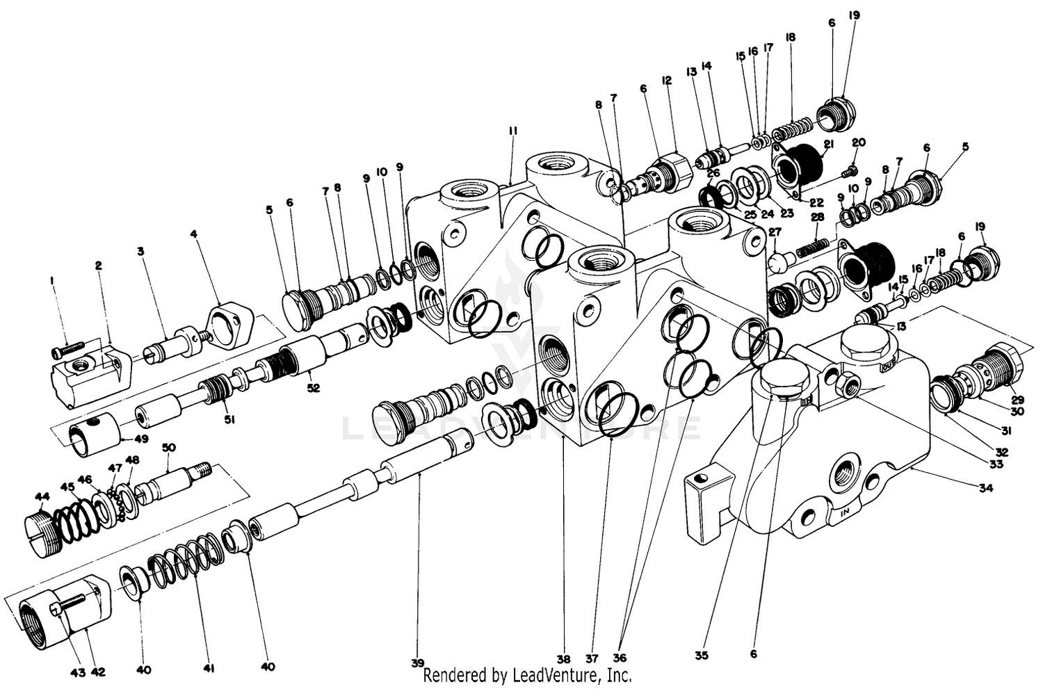 Control Valve Assembly No. 49-5540 Section 1 And 2