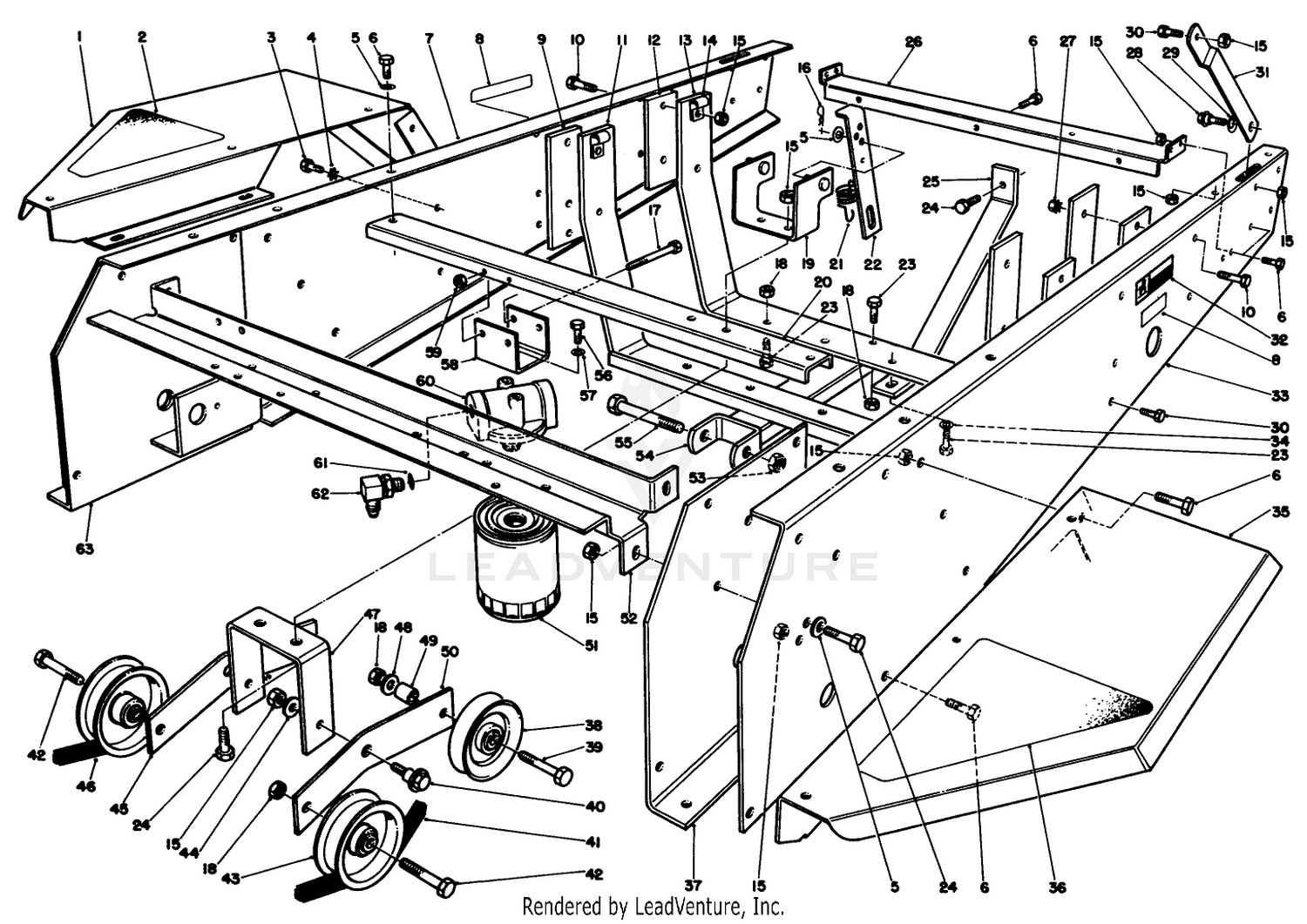 Frame  Jackshaft Assembly