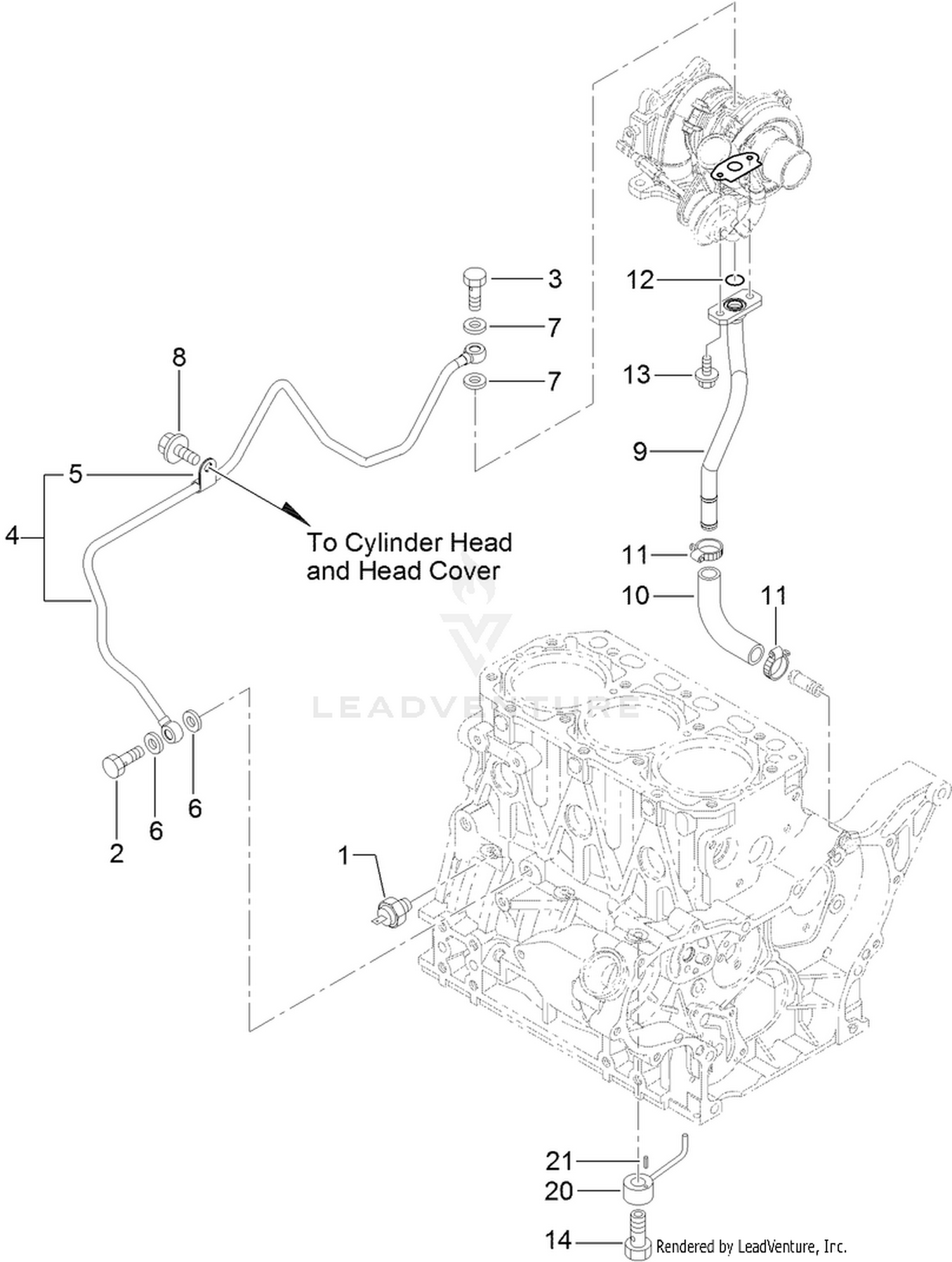 Lubrication Oil Line Assembly