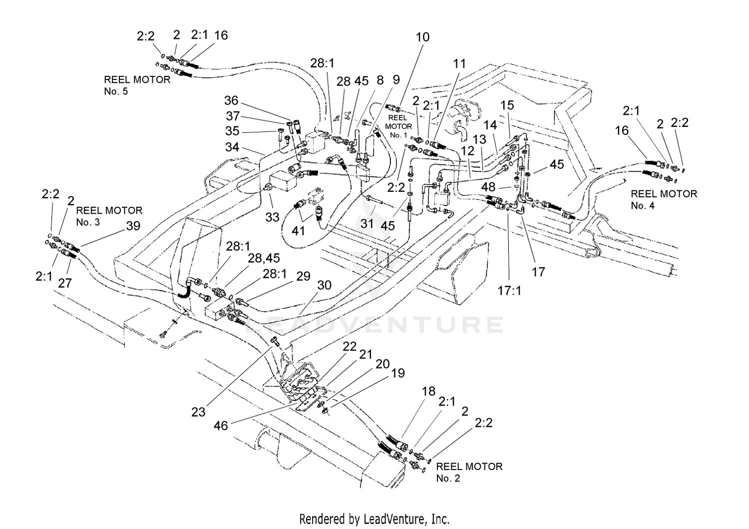 Hydraulic Circuit - Cutting Unit Assembly