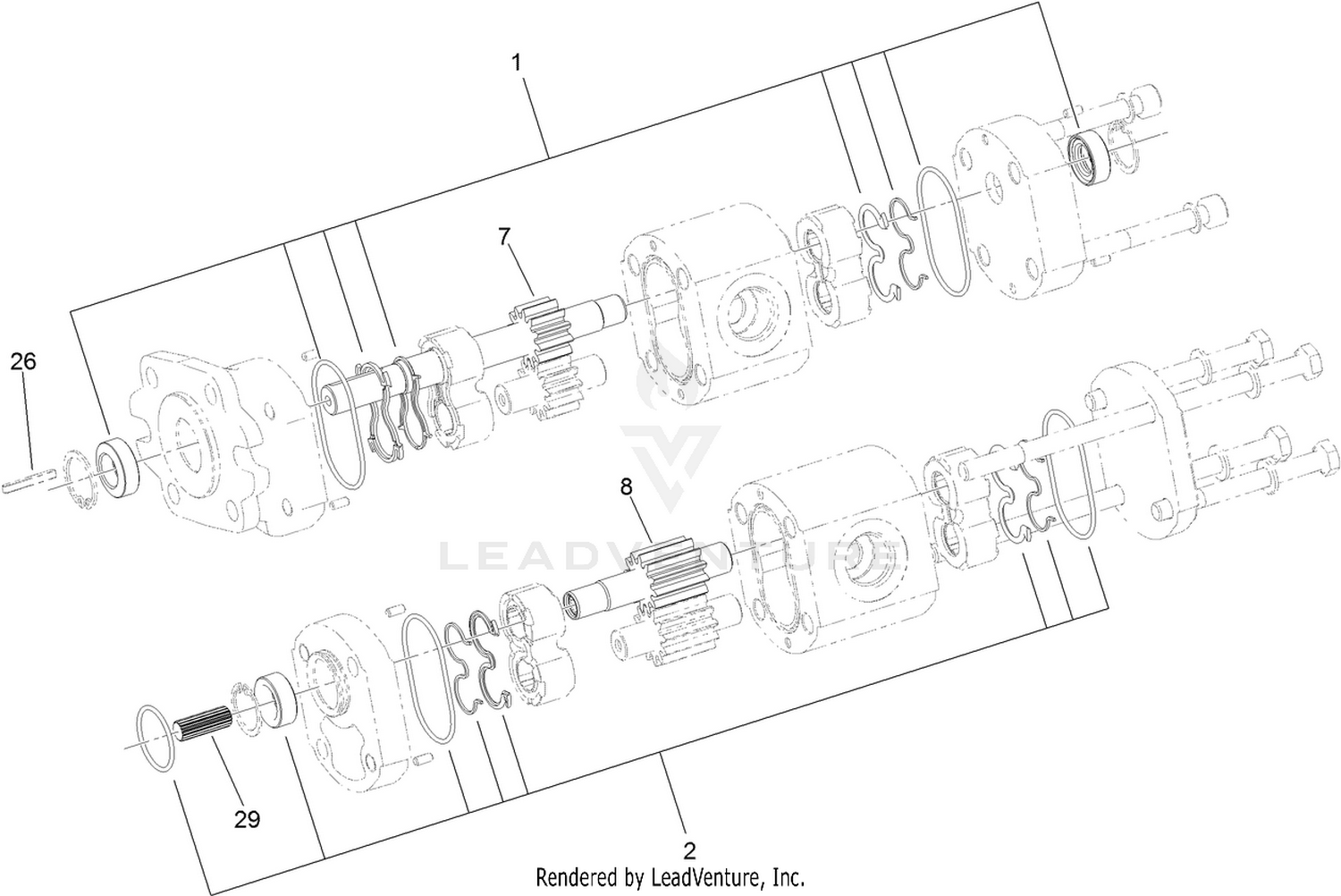 Hydraulic Pump Assembly No. 115-7787