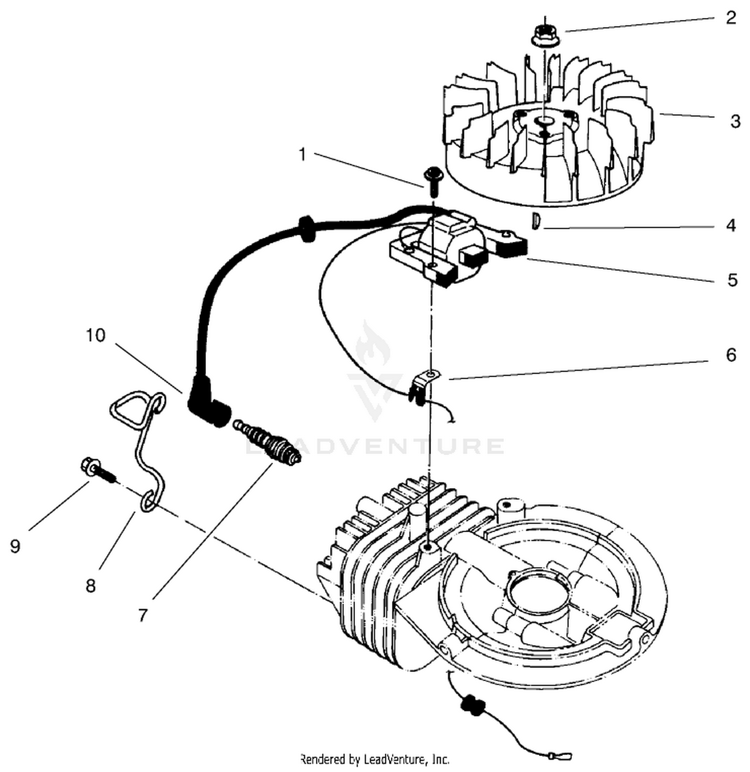 Ignition Assembly (model No. 47ps5-3)(serial No. 6900001-7901902)(model No. 47pt7-3)(serial No. 7901903  Up)