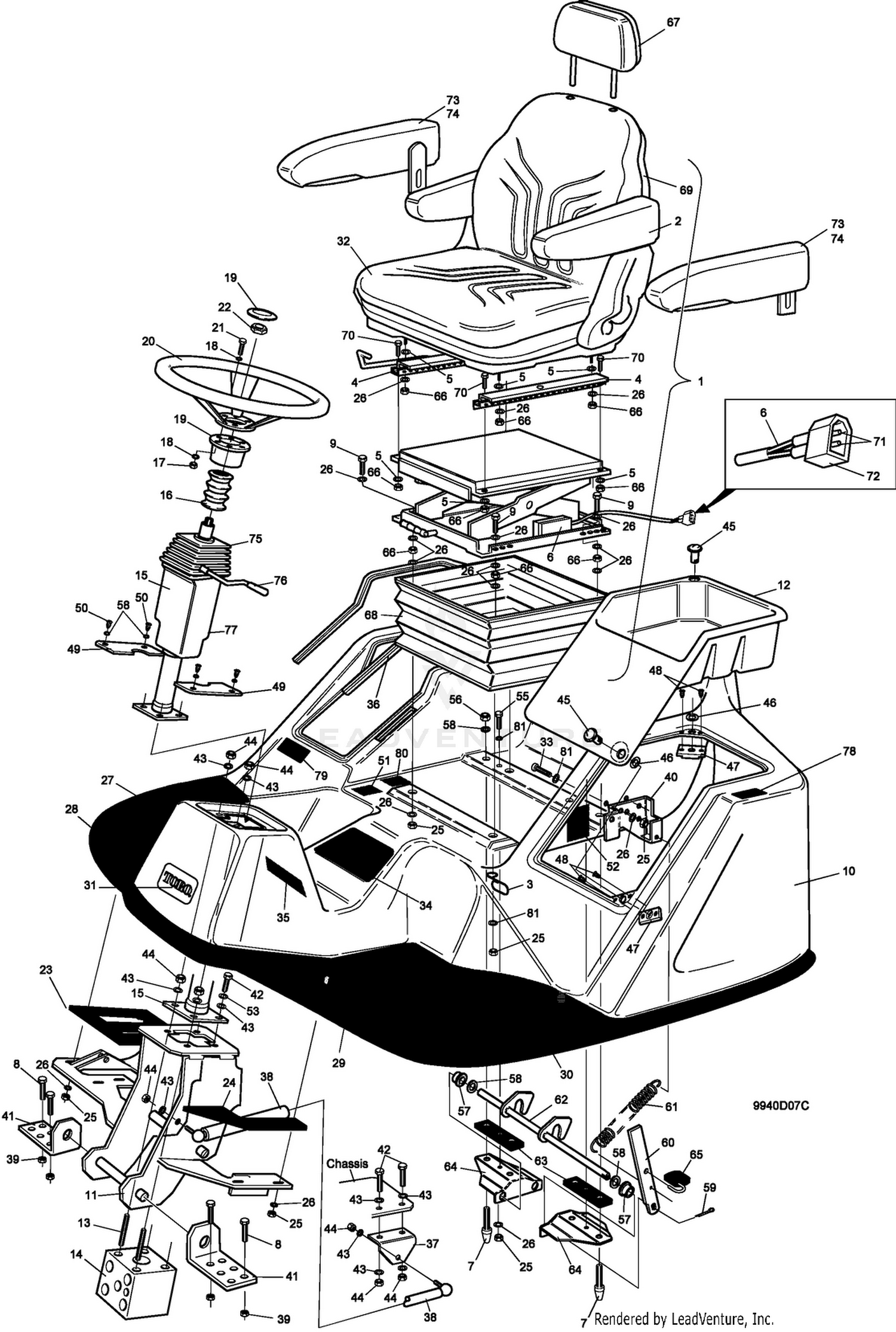 Operator Seat Assembly
