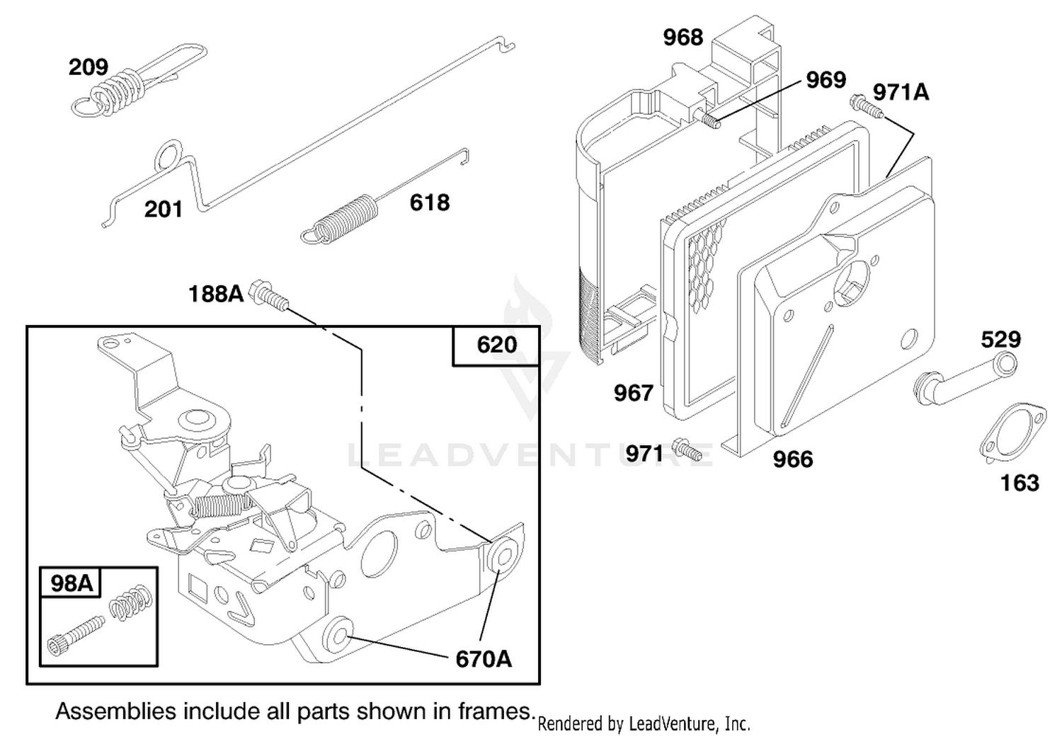 Engine Briggs  Stratton Model 124702-3115-01 4