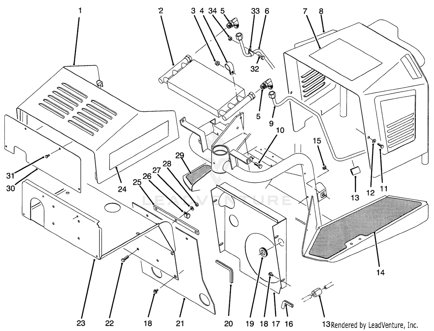 Shrouding  Oil Cooler Assembly