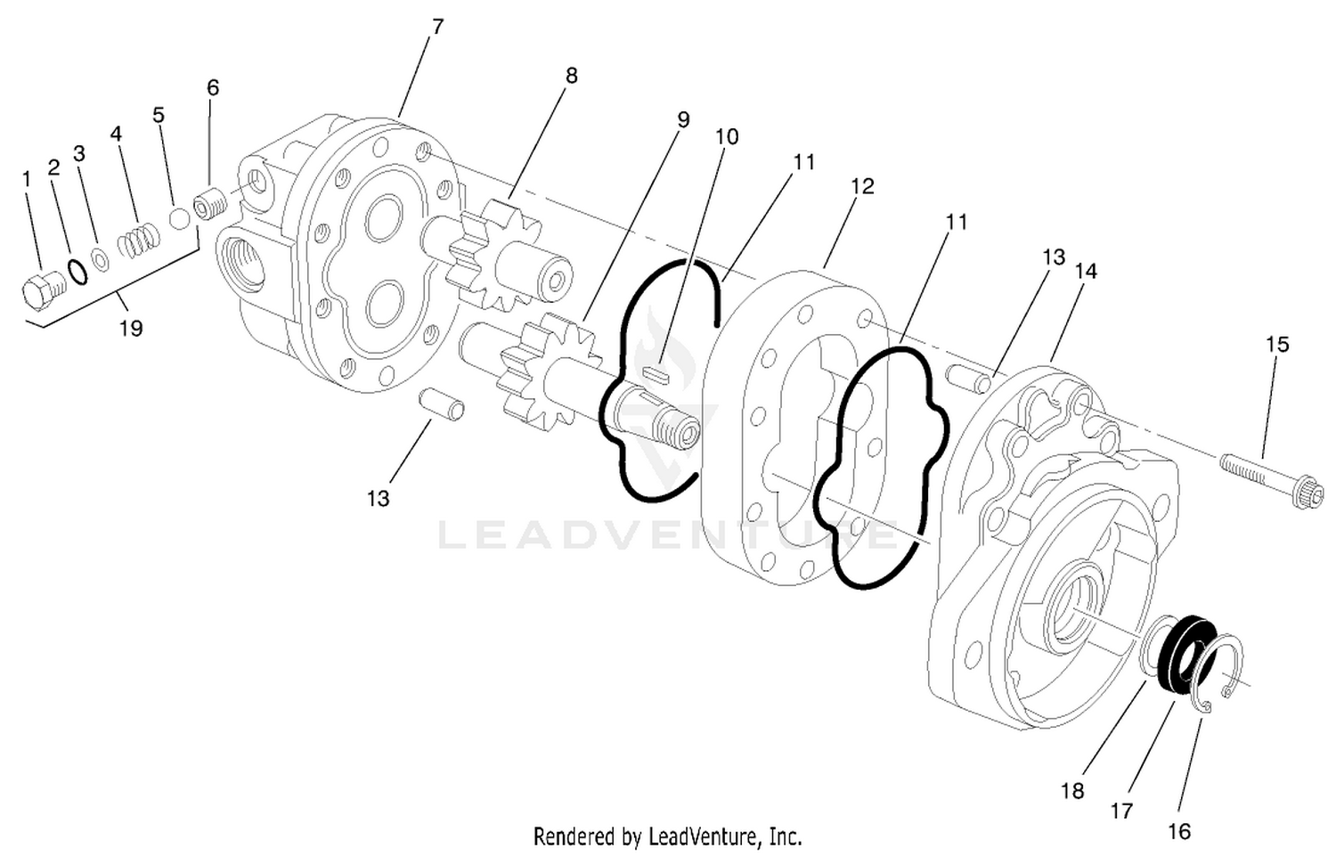 Hydraulic Motor Assembly No. 93-6972