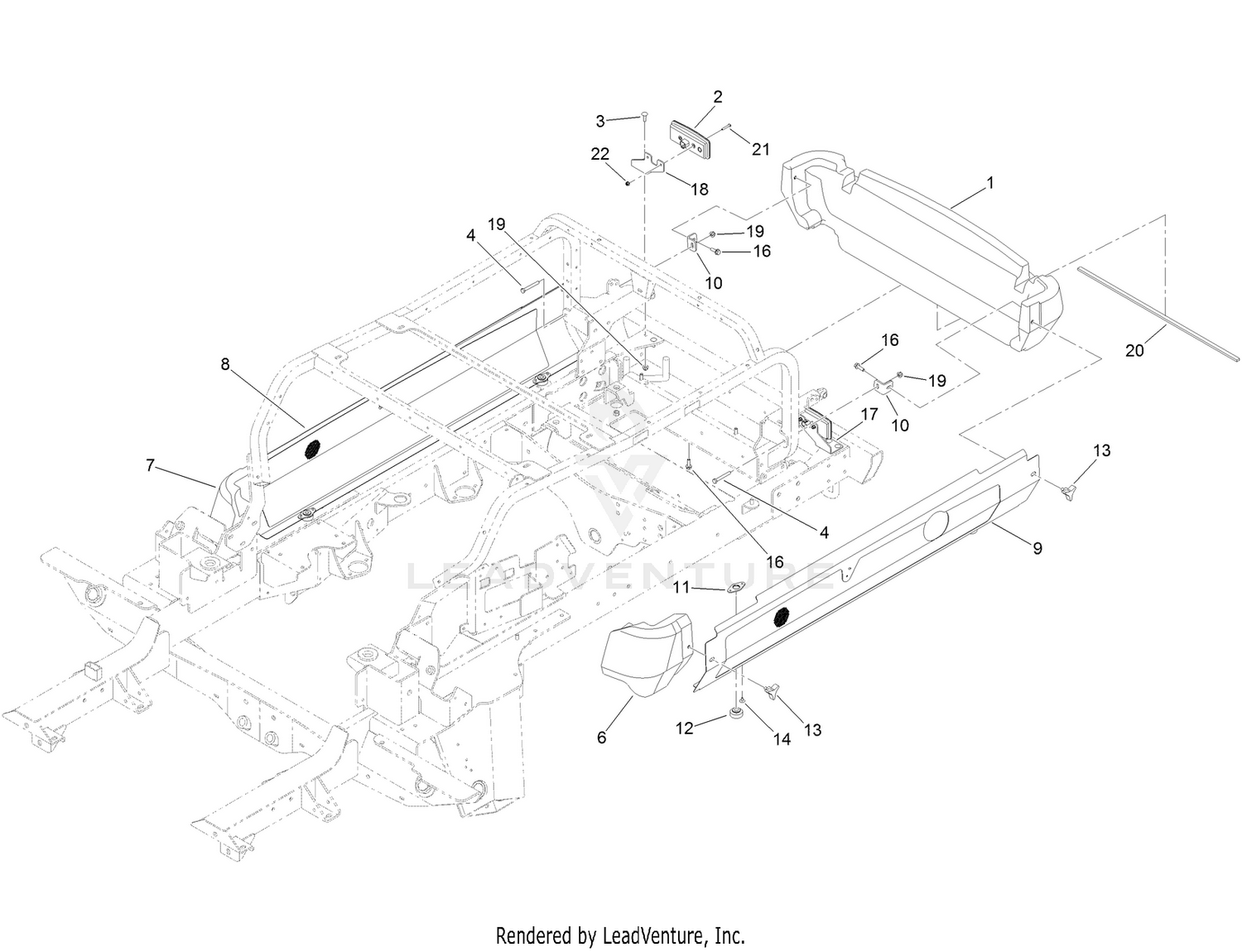 Side Panel and Bumper Assembly