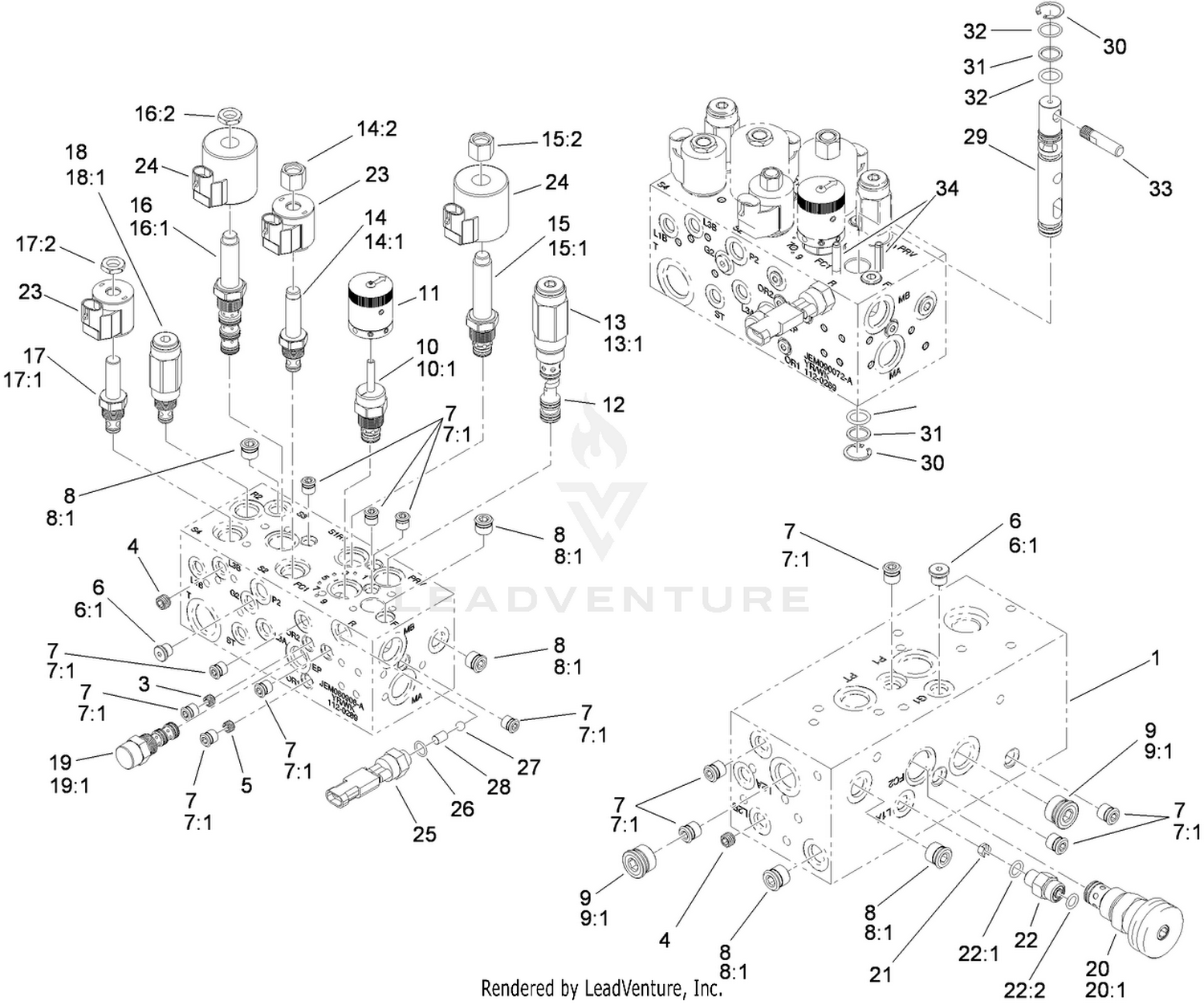 Hydraulic Manifold Assembly No. 112-9197