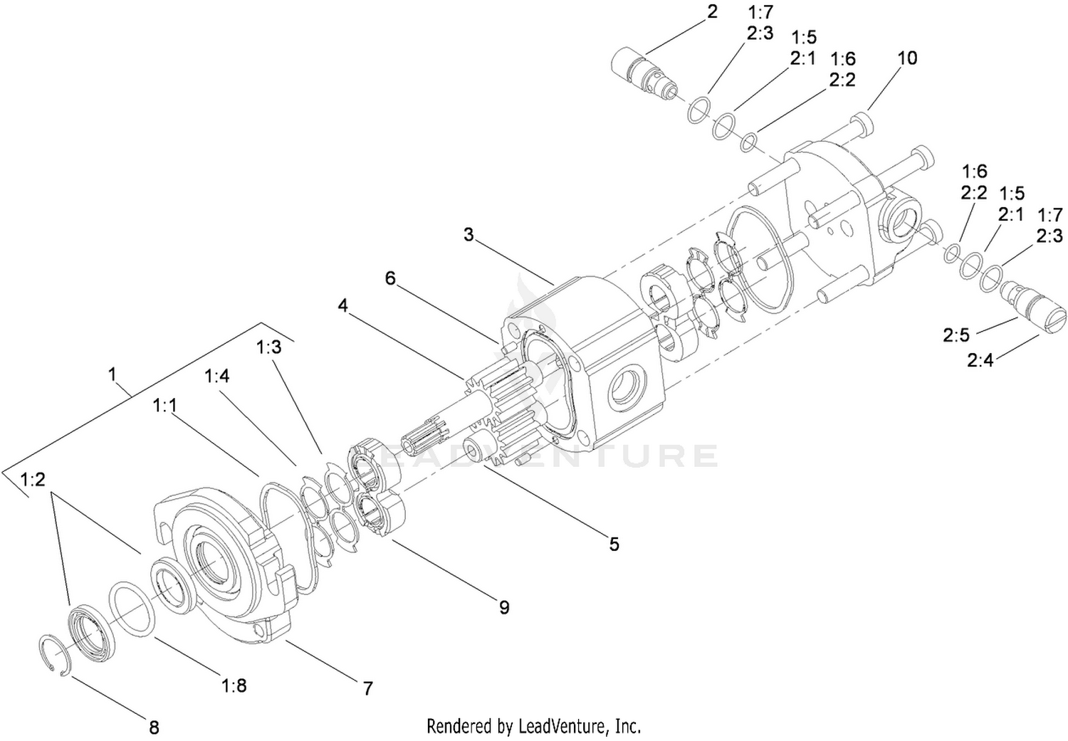 Hydraulic Motor Assembly No. 110-1717