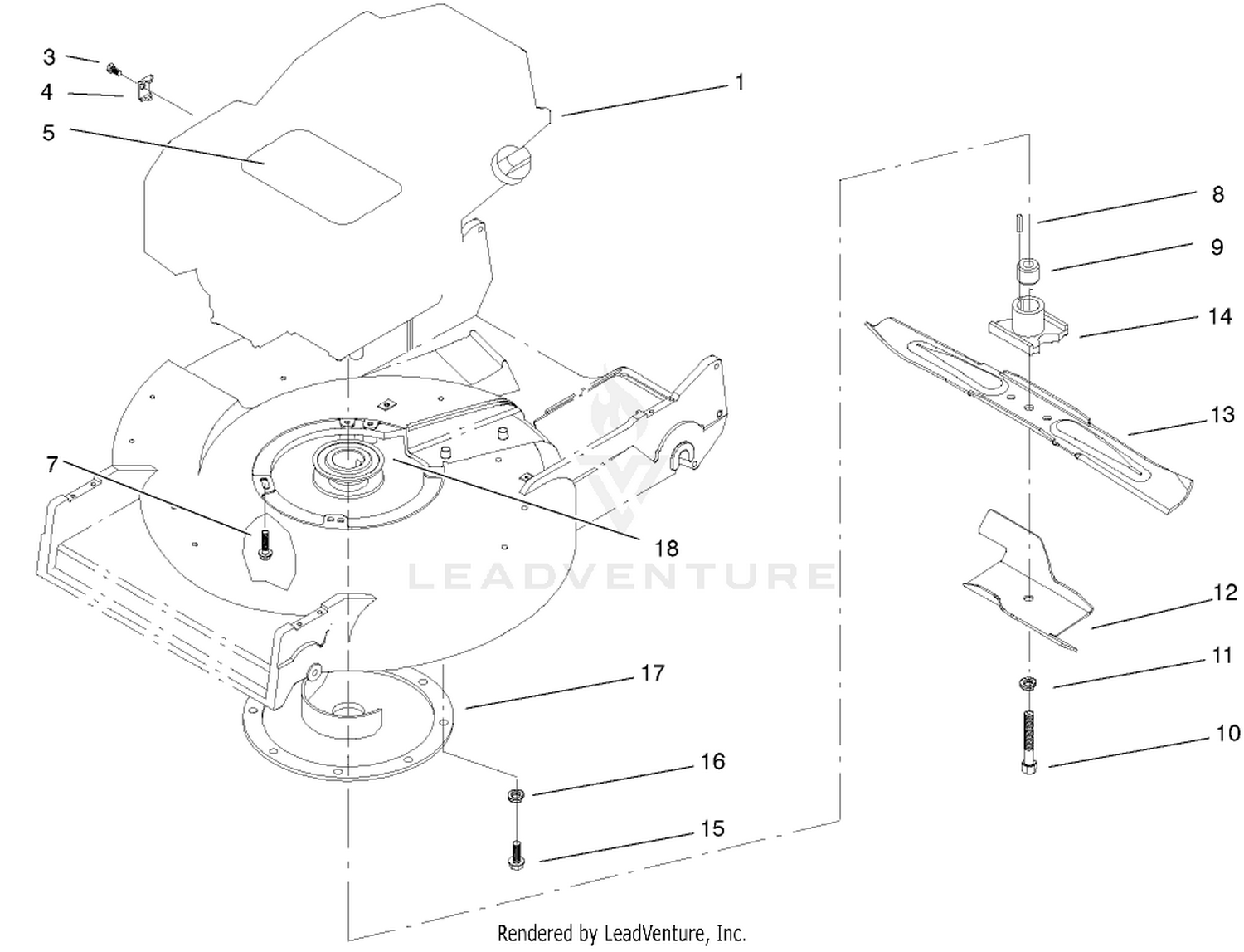Engine And Blade Assembly