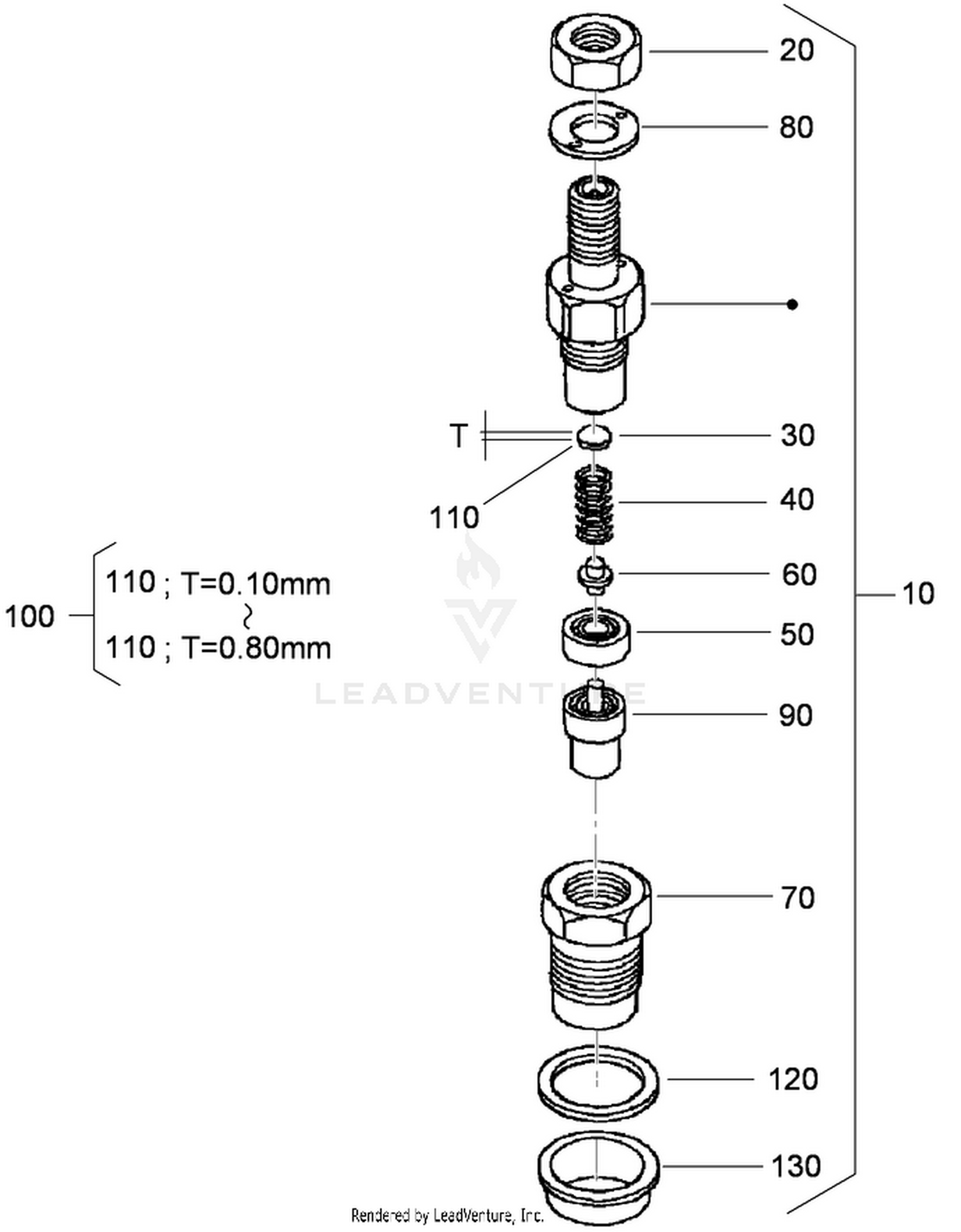 Nozzle Holder Component Assembly