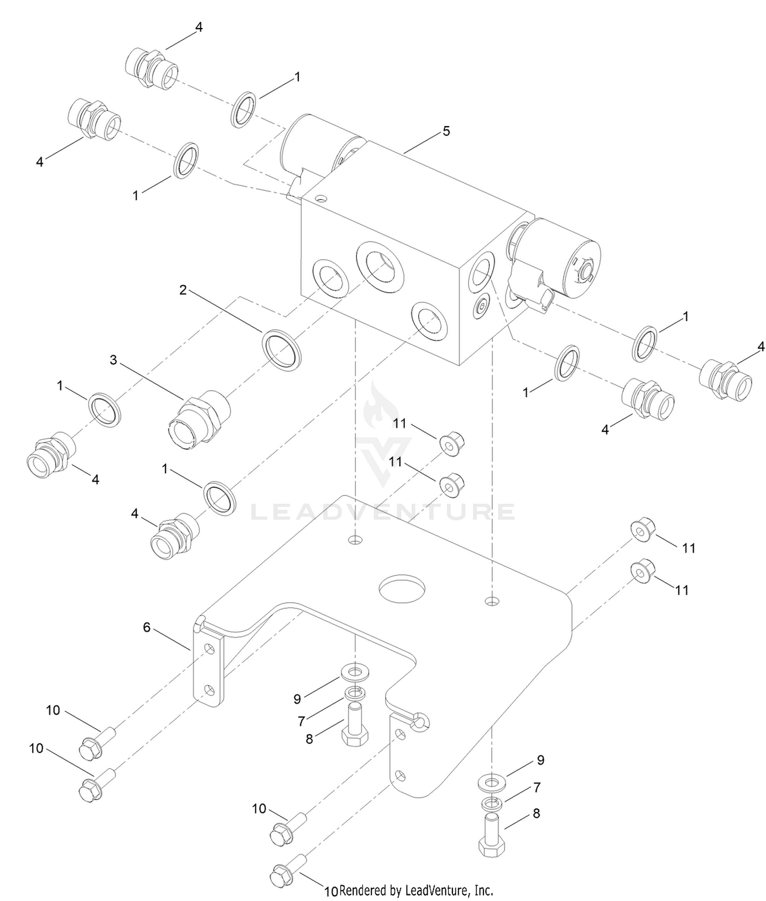 Rear Transmission Manifold Assembly