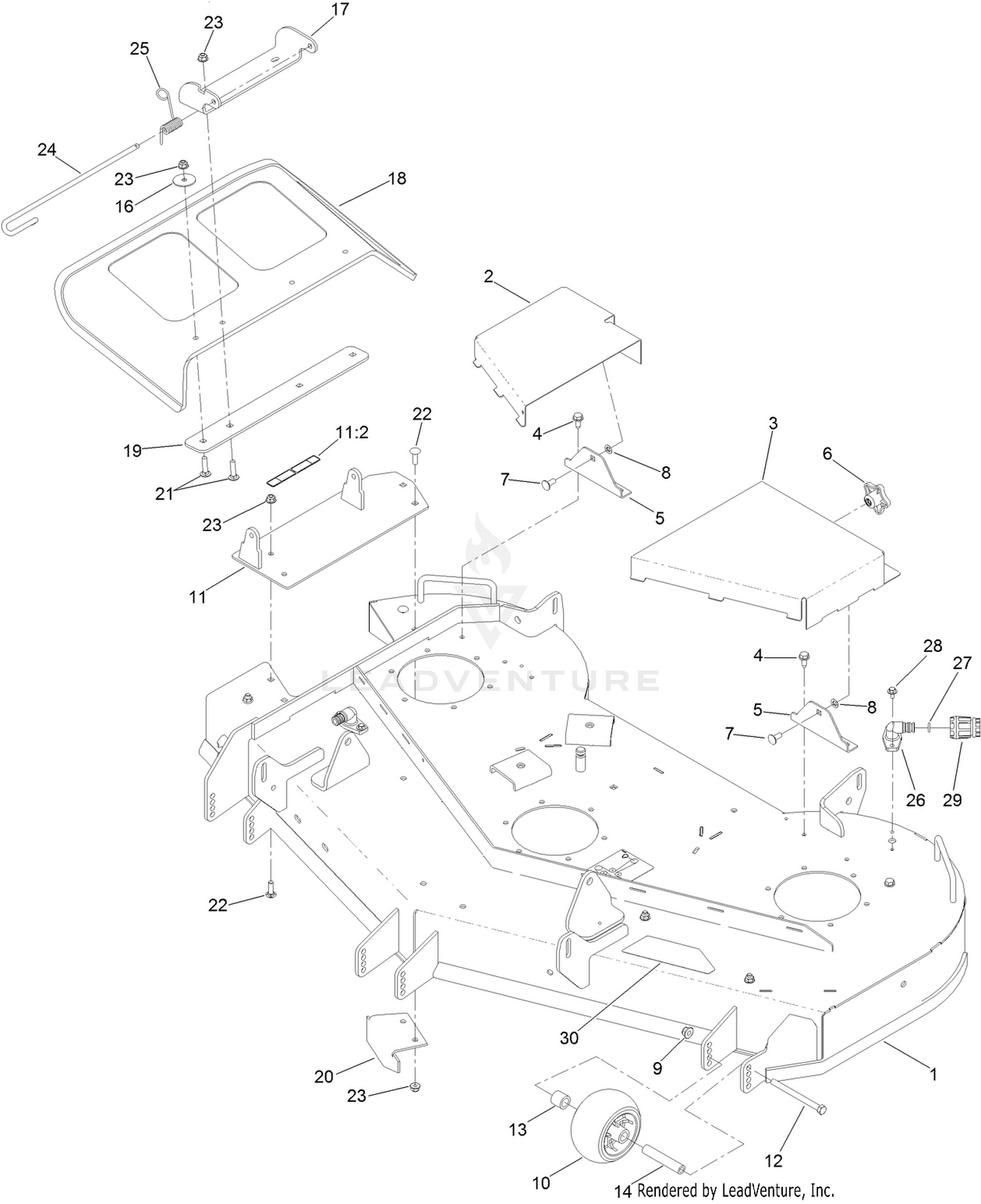 54 Inch Deck Assembly