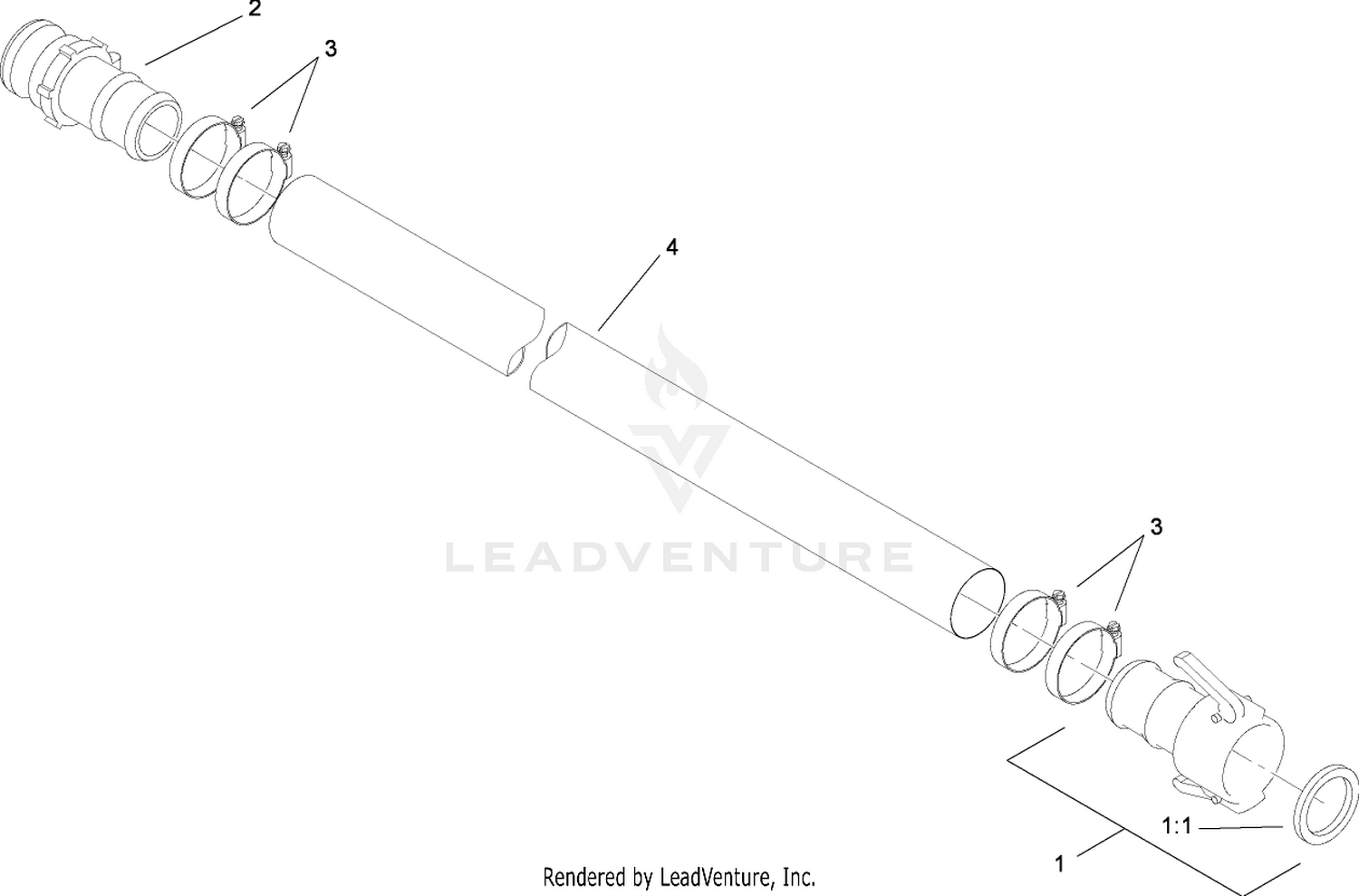 Discharge Hose Assembly No. 115-4301