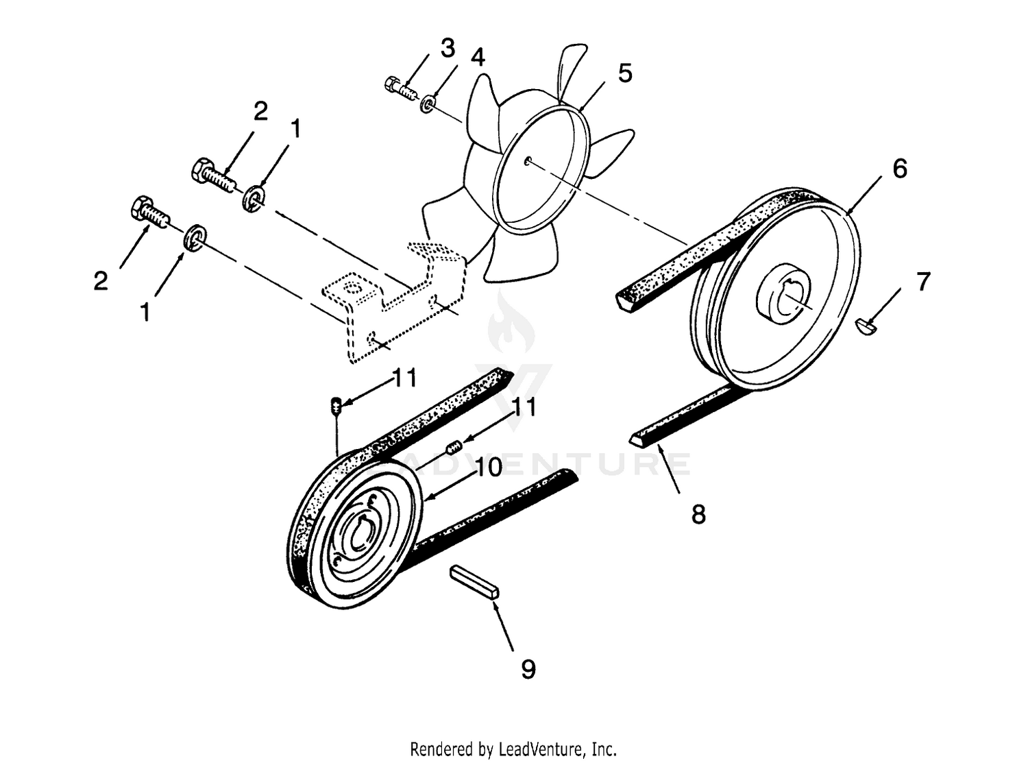 Drive Belt And Pulleys