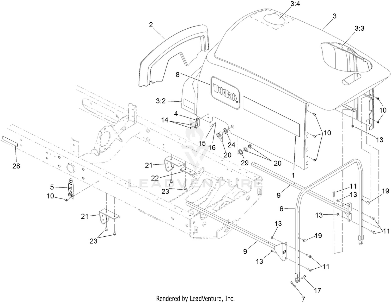 Hood and Body Panel Assembly