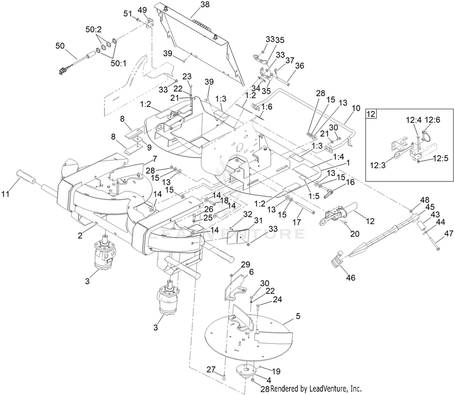 Twin Spinner Interlock Assembly