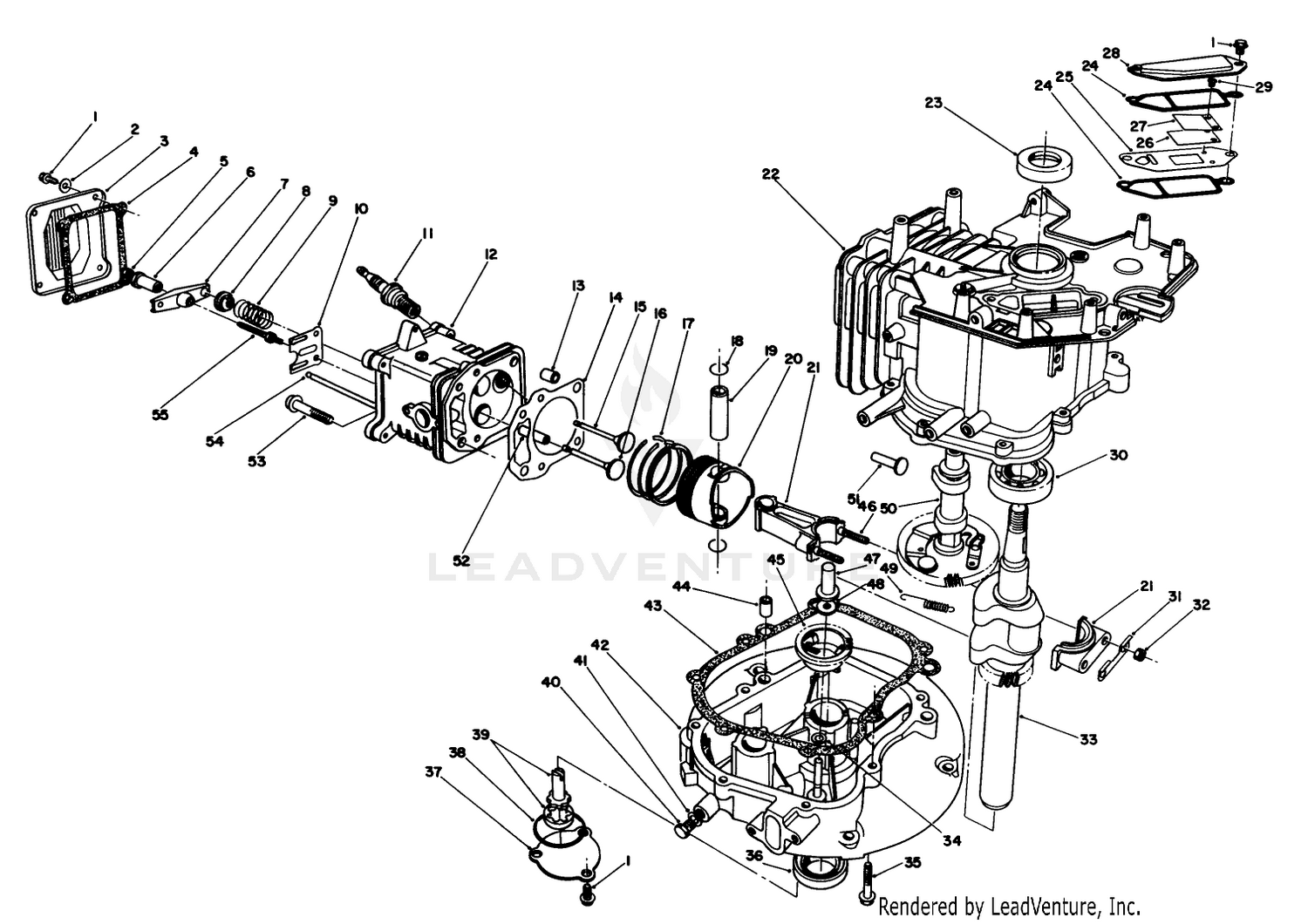 Engine Assembly (continued)(model No. Vmg6)