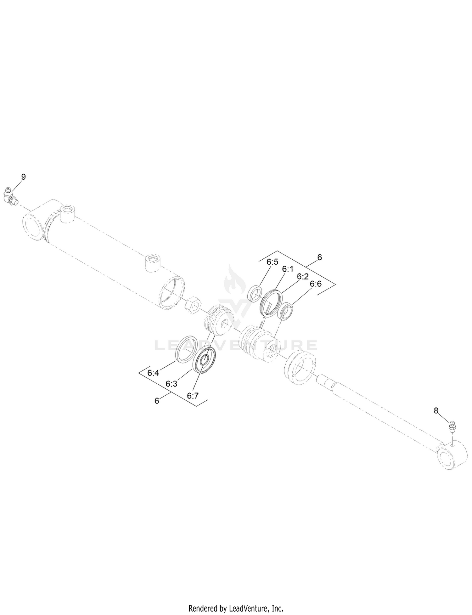 Hydraulic Cylinder Assembly No. 163-3535