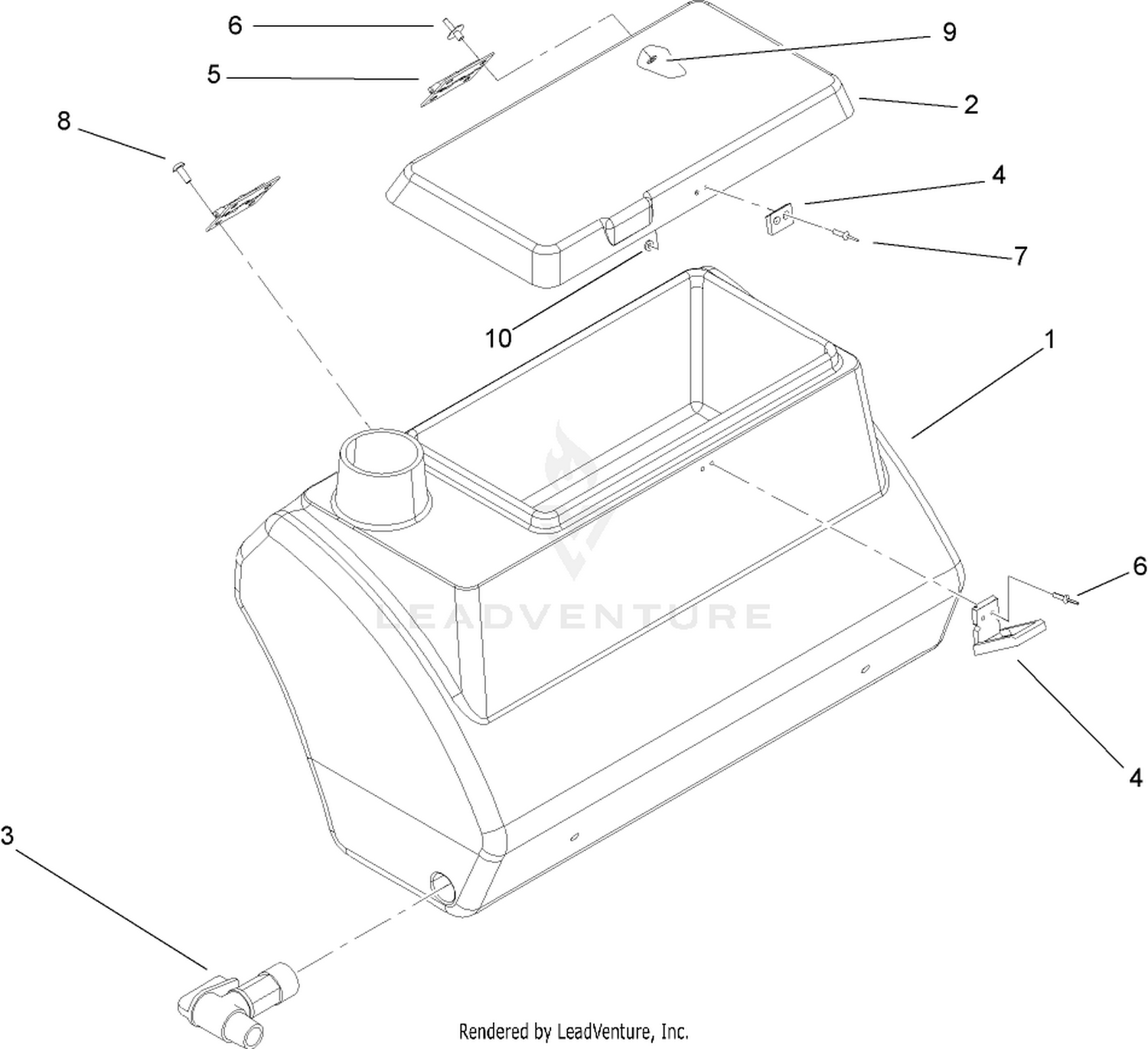 Fresh Water Tank Assembly No. 100-8438