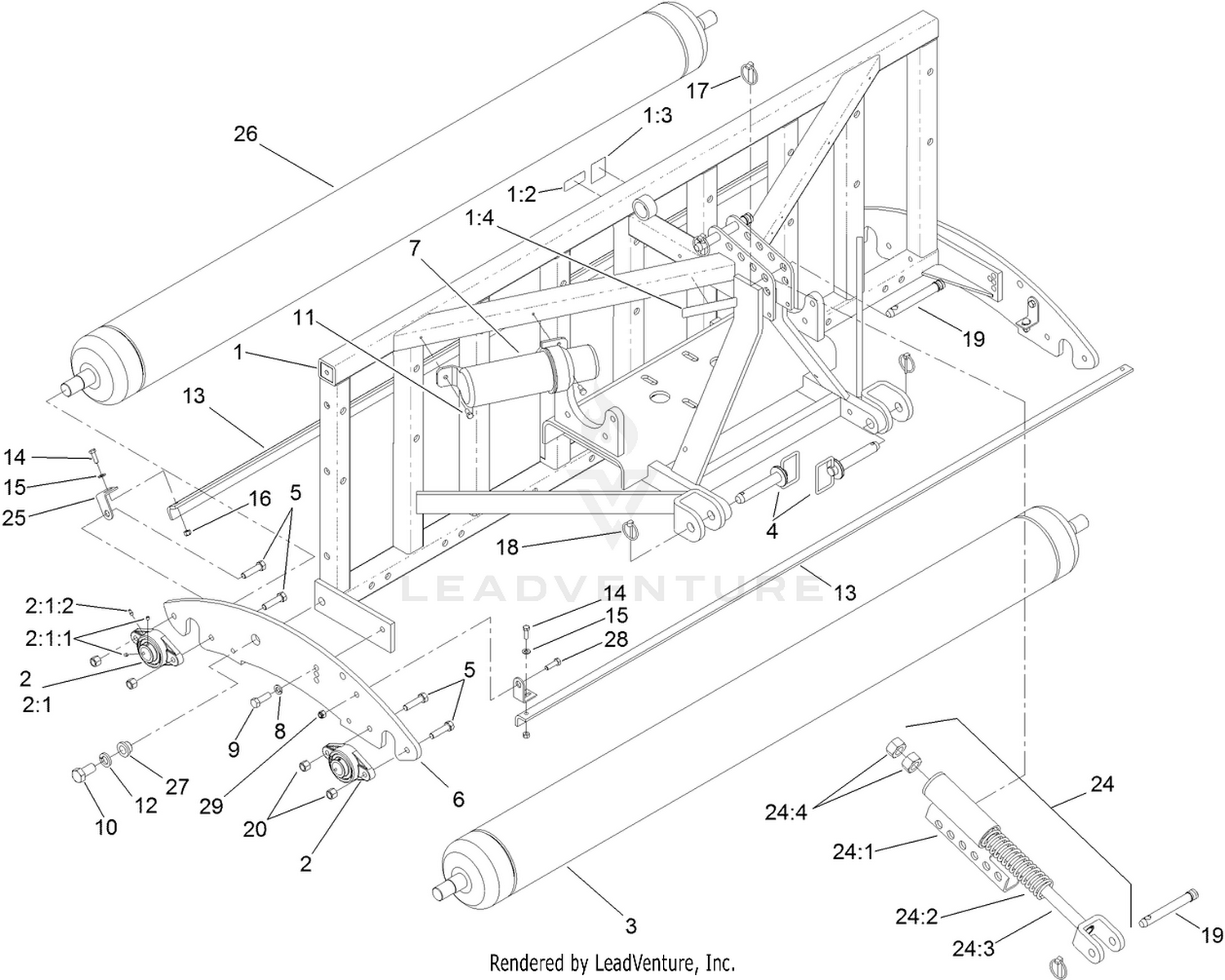 Frame and Roller Assembly