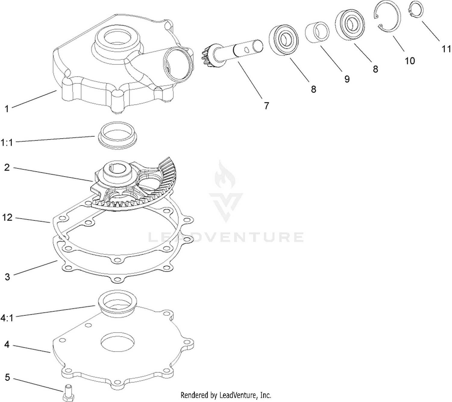 Steering Box Assembly No. 107-3526