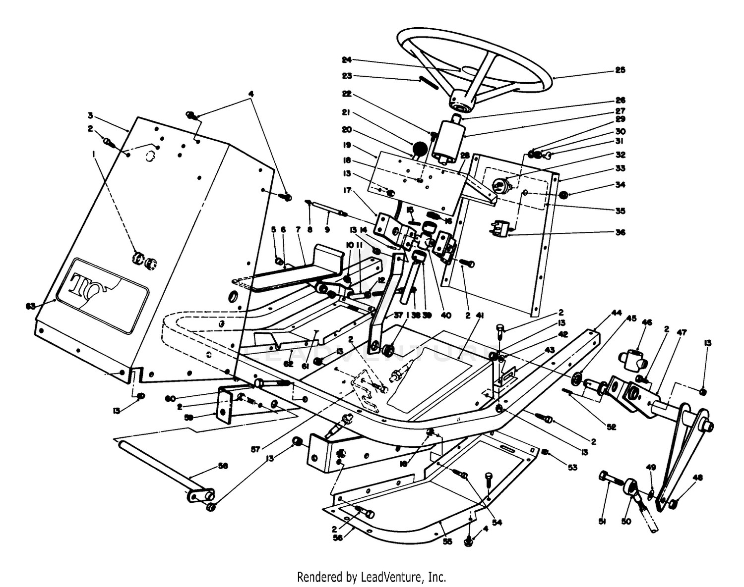 Frame  Steering Assembly