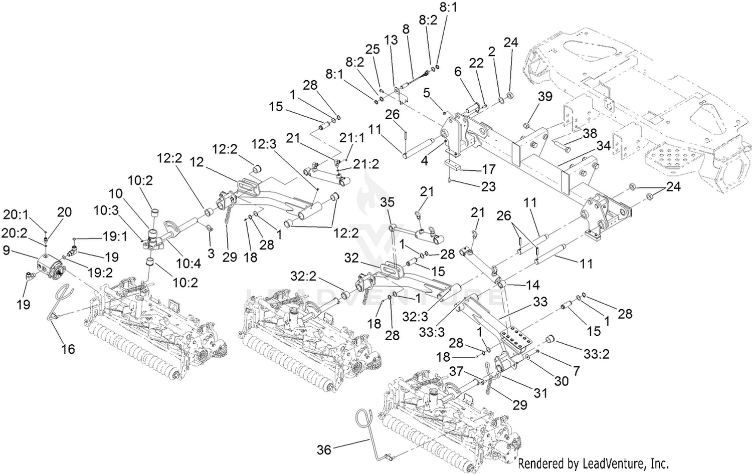 Front Reel Lift Assembly